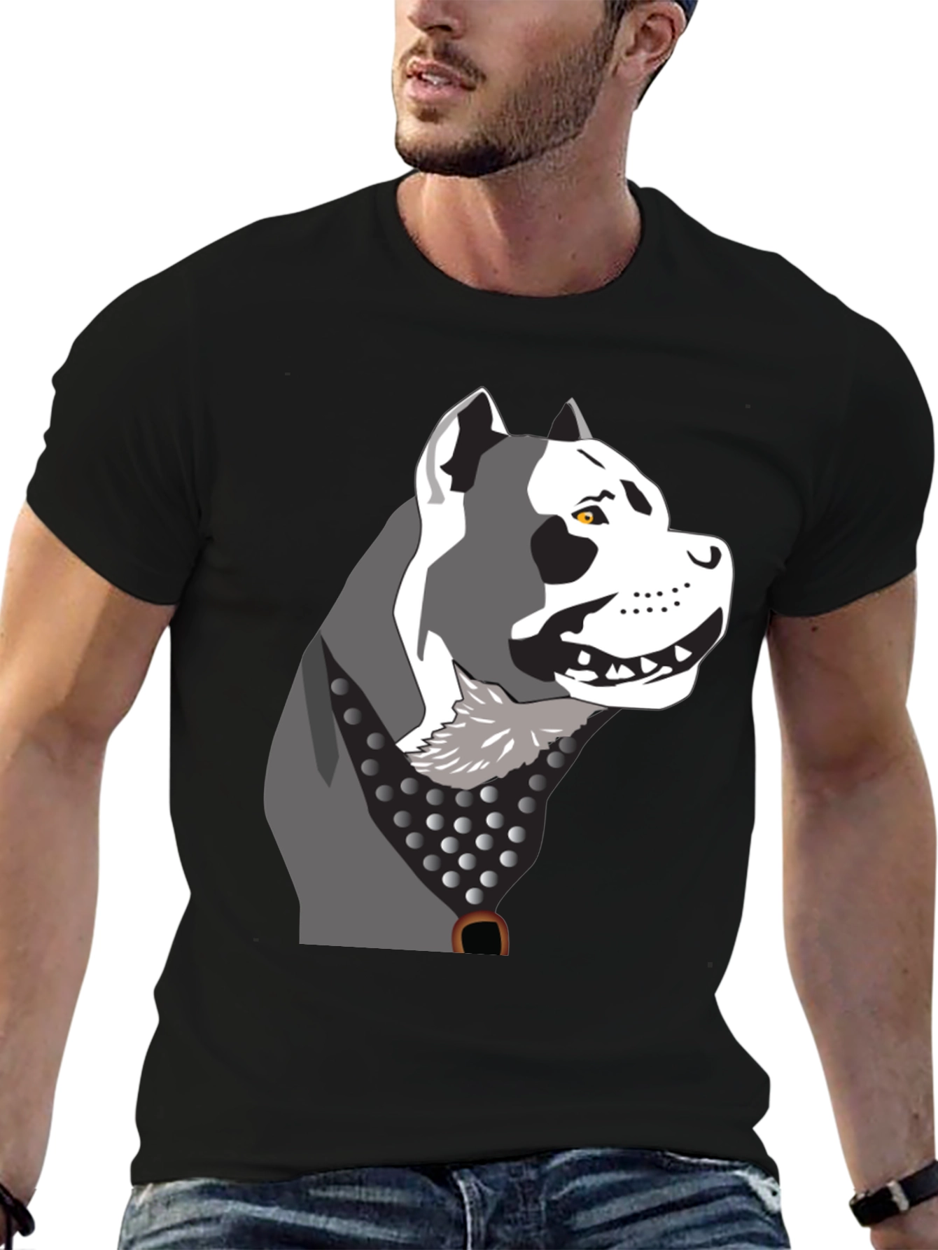 Pitbull Dog Graphic T-Shirt - Cool Pet Lover Tee