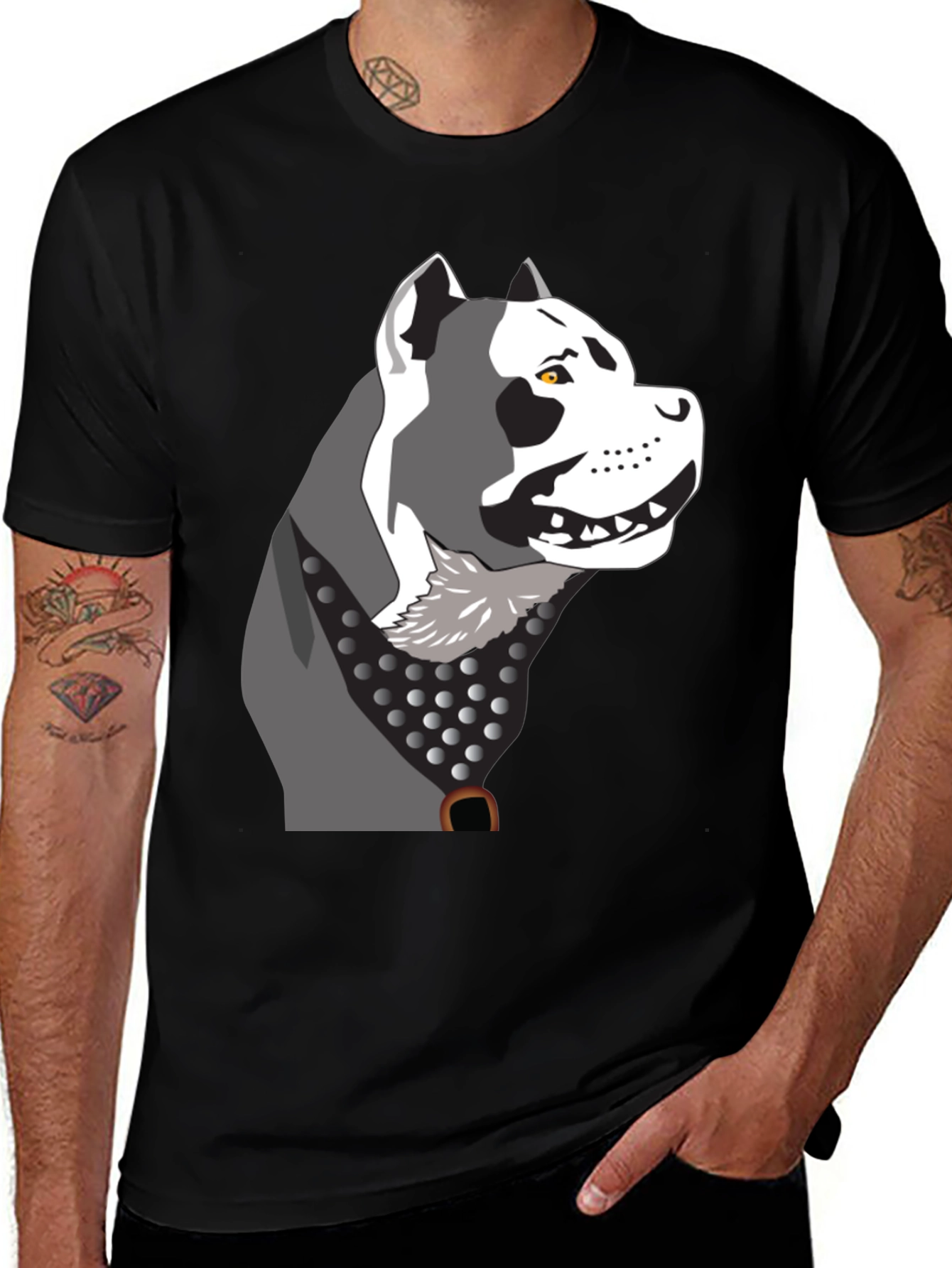 Pitbull Dog Graphic T-Shirt - Cool Pet Lover Tee