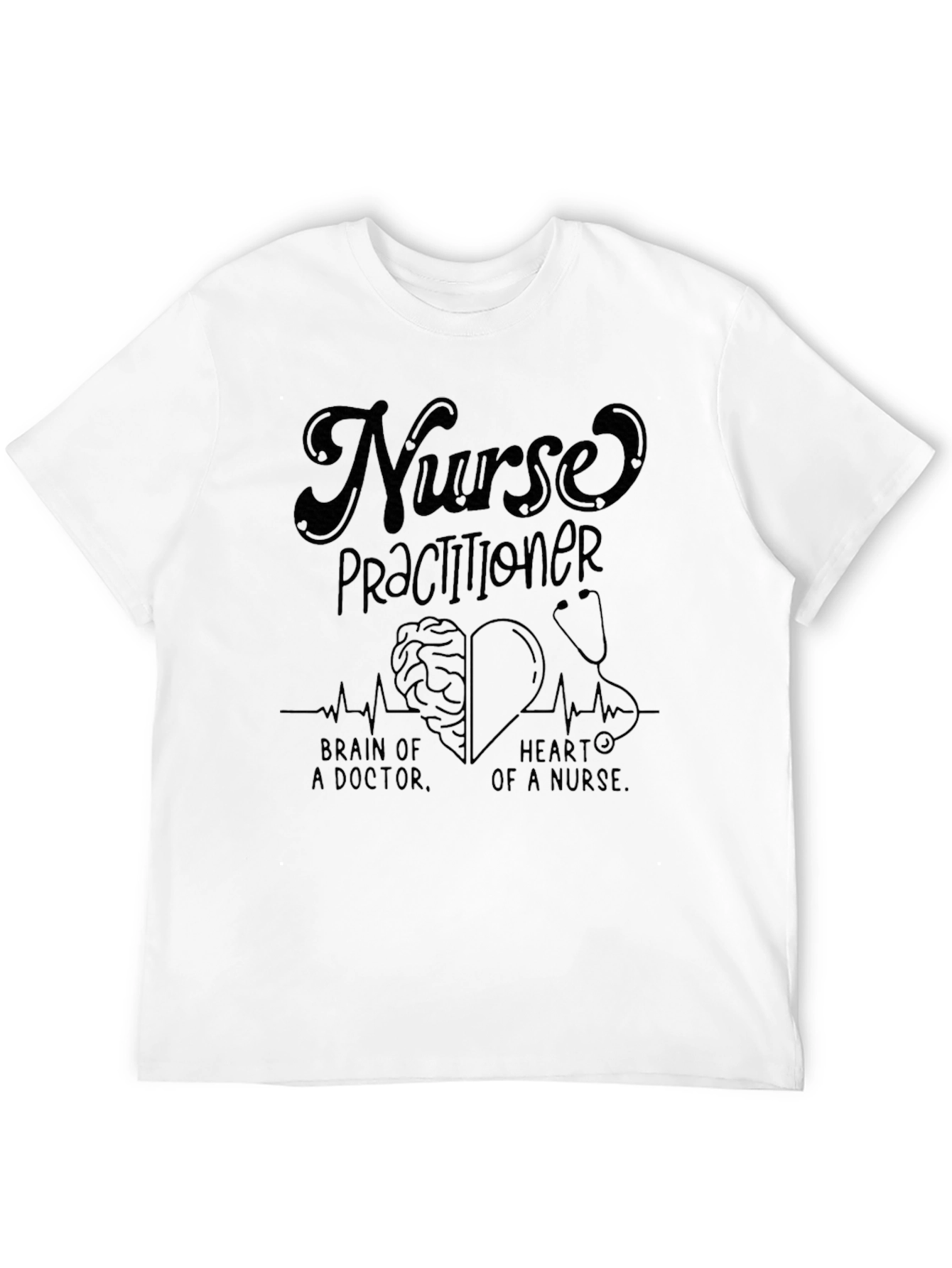 Nurse Practitioner Brain & Heart T-Shirt