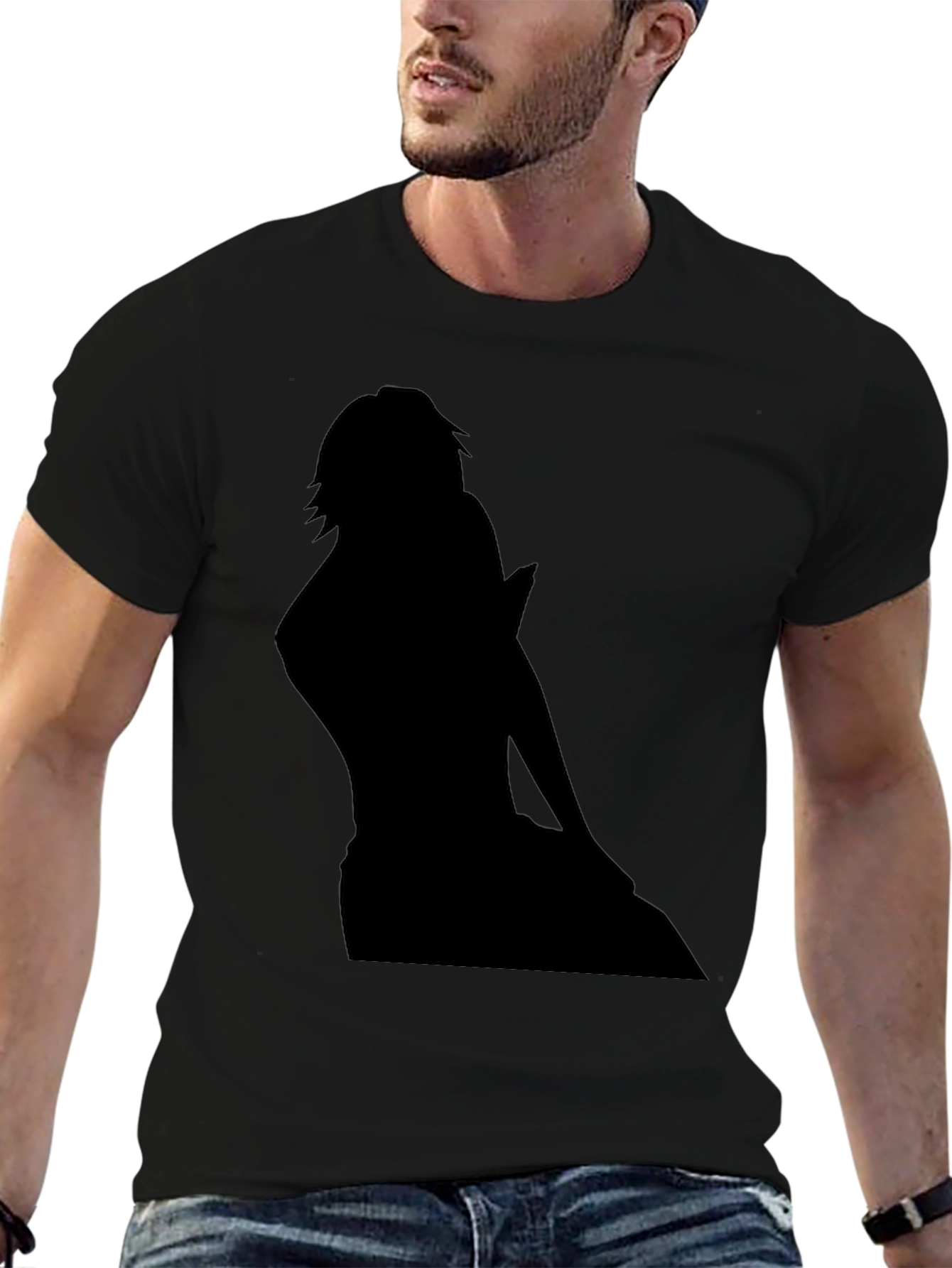 Silhouette Graphic Black T-Shirt