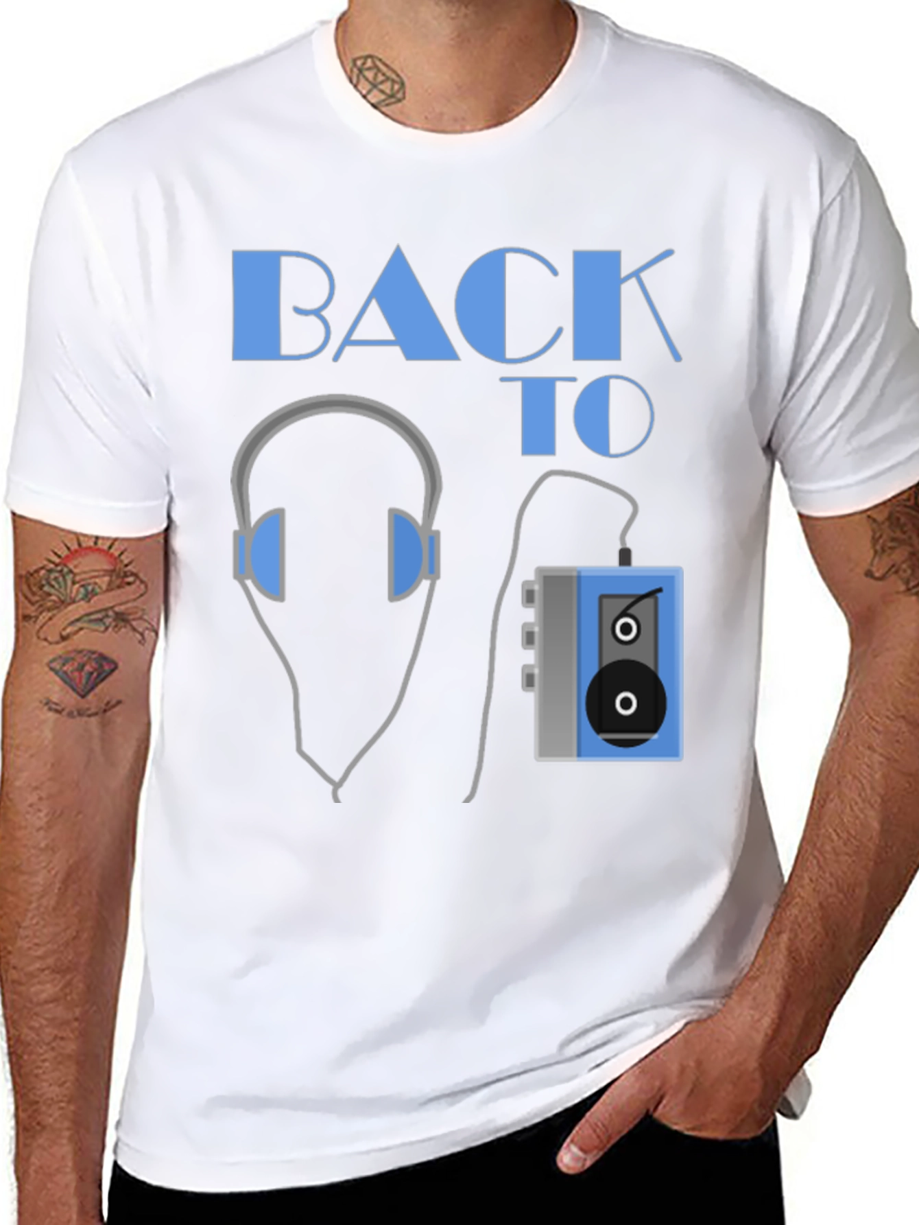 Back To The 80s Cassette Player T-Shirt
