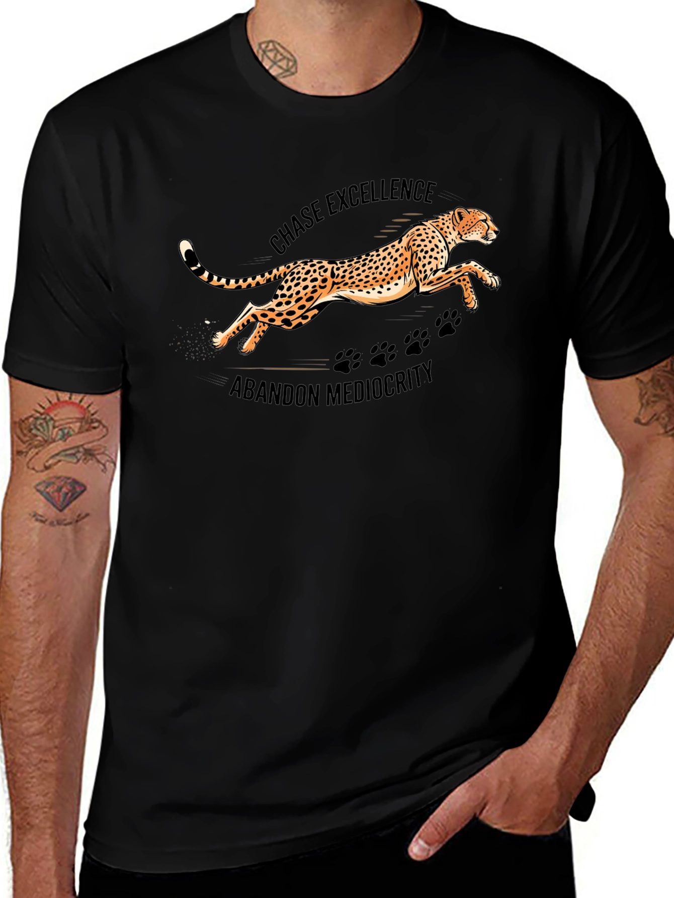 Chase Excellence Black Graphic Tee