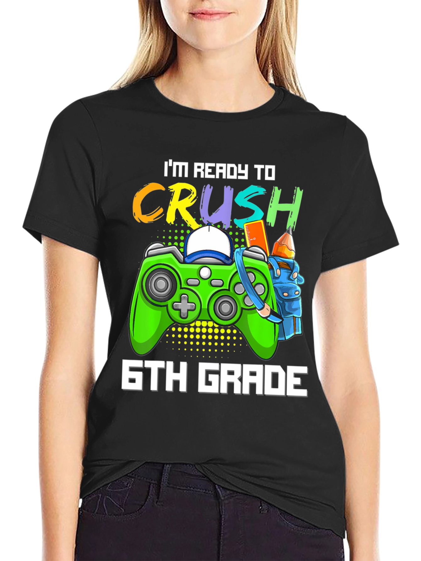 Ready to Crush 6th Grade T-Shirt Gamer