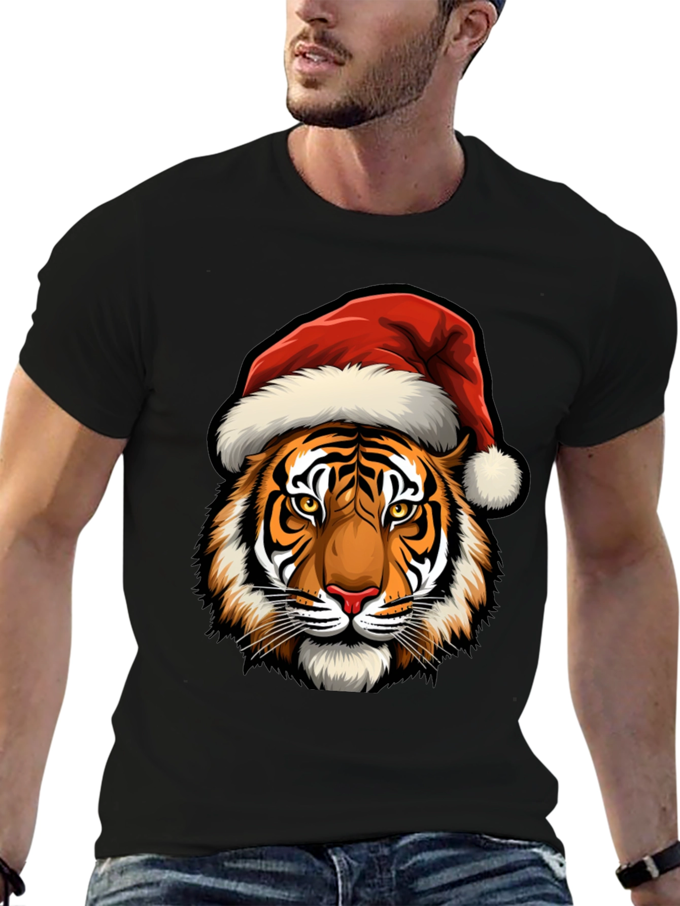 Christmas Tiger Graphic Tee
