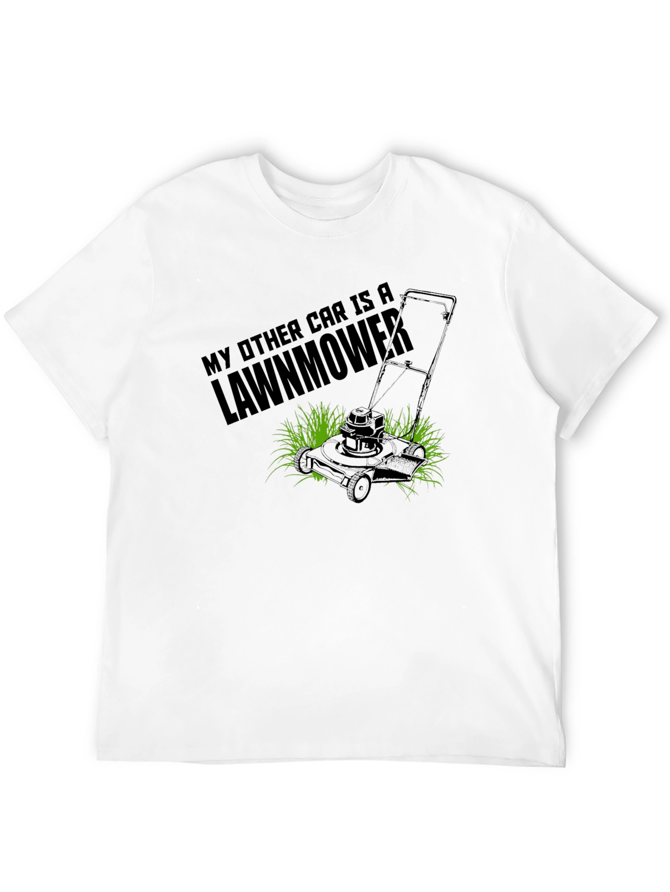 My Other Car is a Lawnmower Black T-Shirt