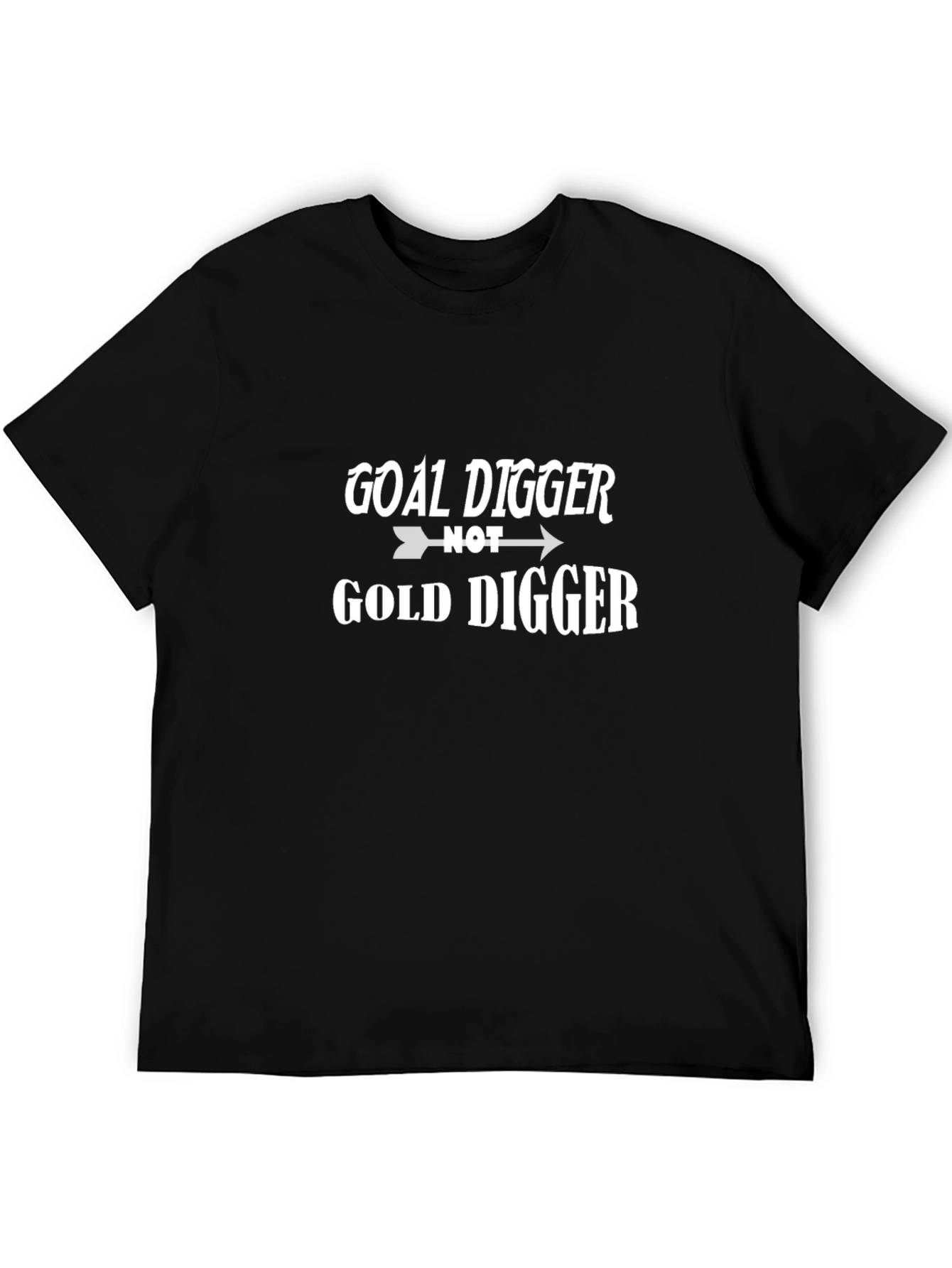 Goal Digger Graphic T-Shirt - Black Cotton Tee