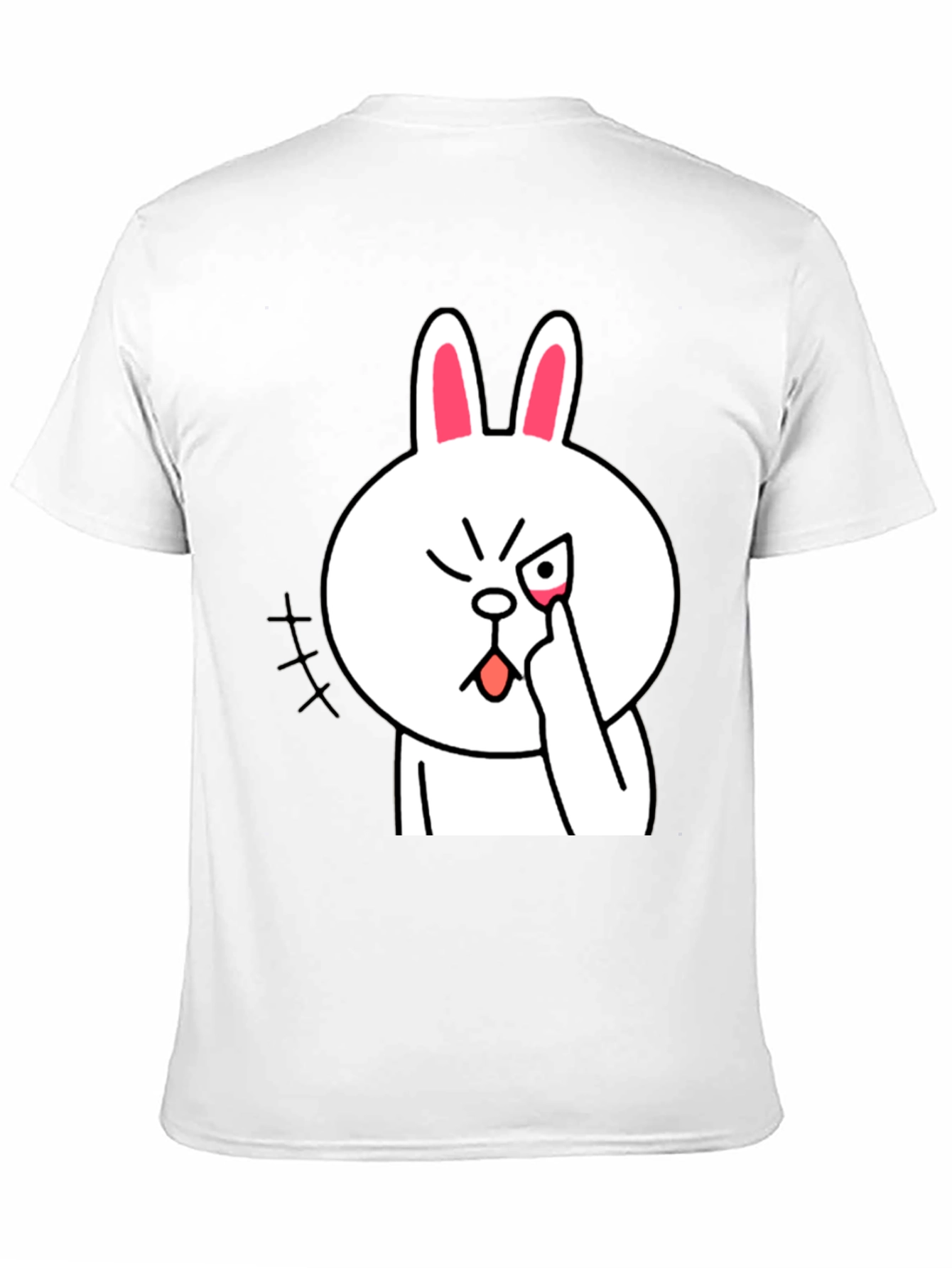 Funny Cartoon Rabbit Graphic T-Shirt