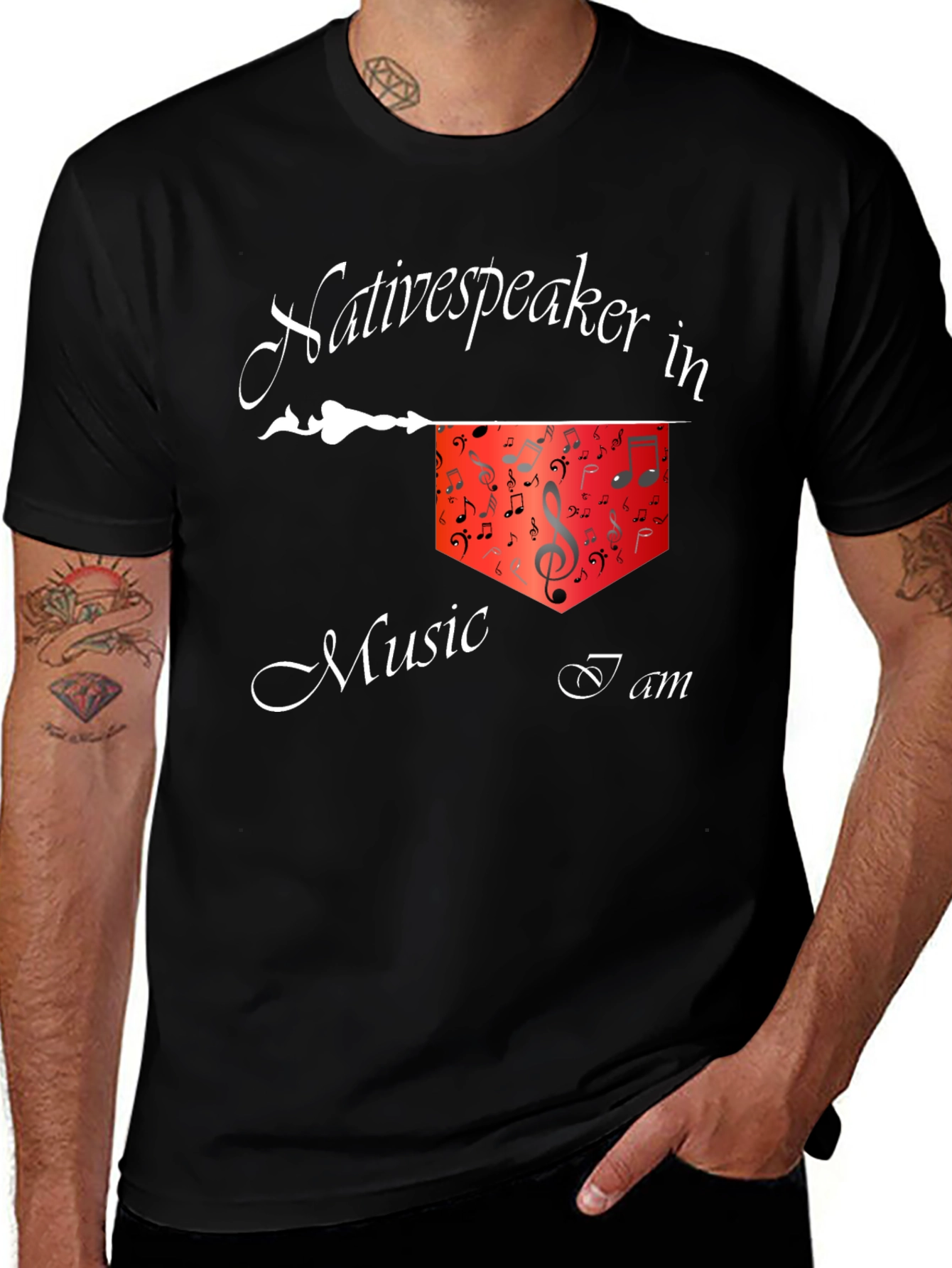 Native Speaker in Music I Am T-Shirt