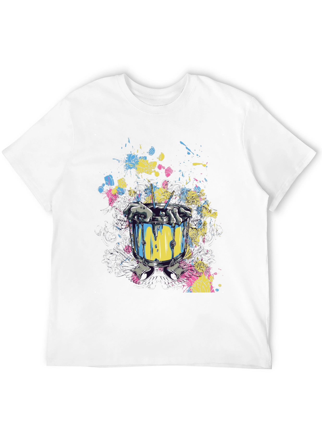 Drum Paint Splash Graphic Tee