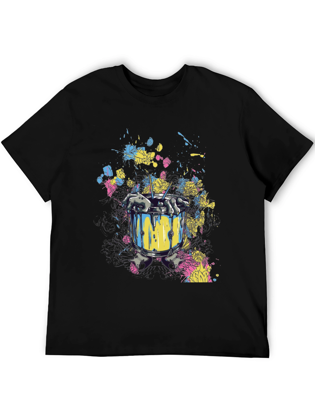 Drum Paint Splash Graphic Tee