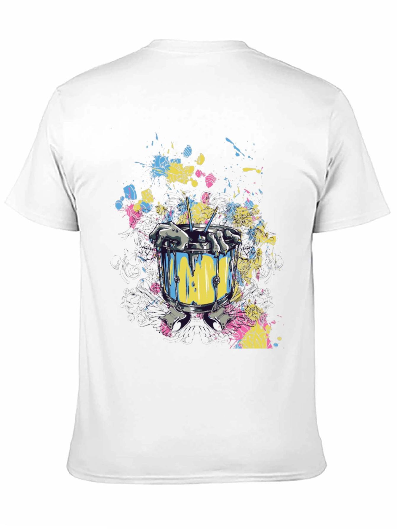 Drum Paint Splash Graphic Tee