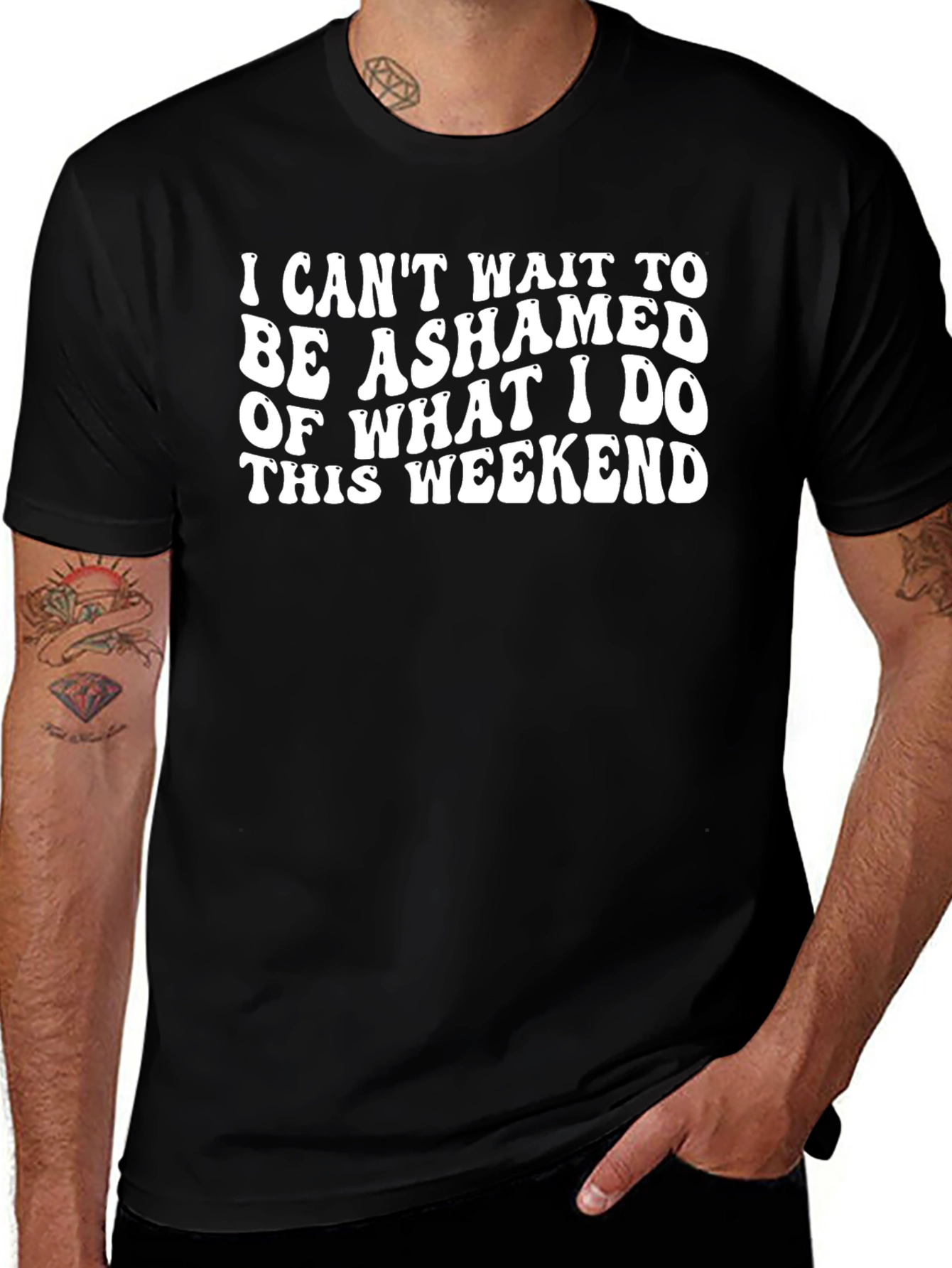 Ashamed This Weekend T-Shirt - Funny Slogan Tee