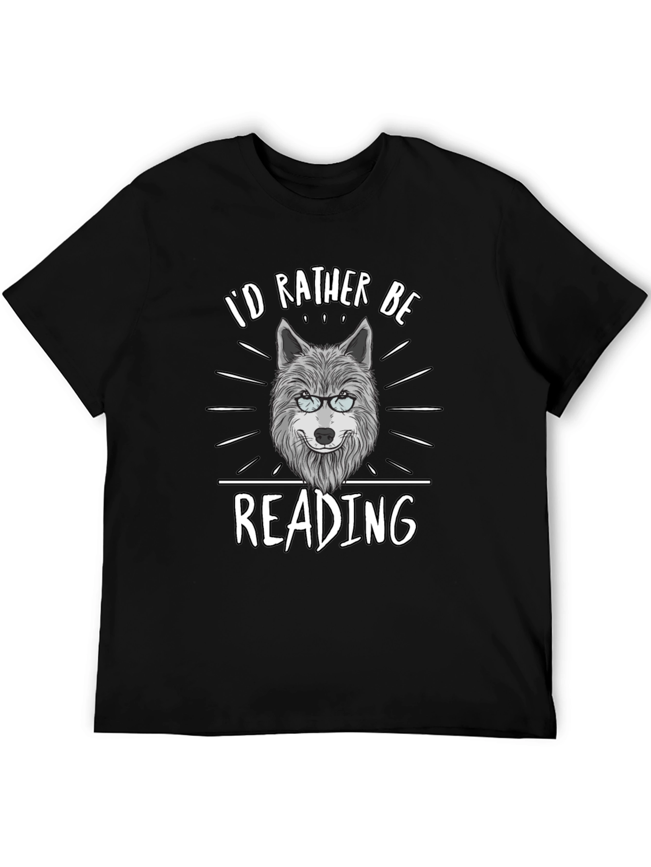 Id Rather Be Reading Wolf T-Shirt