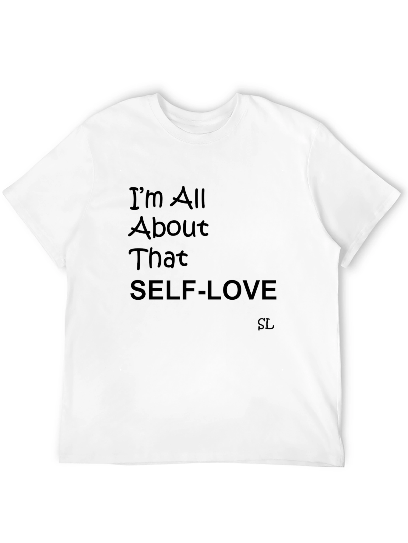 Self-Love Black T-Shirt - Positive Message Tee