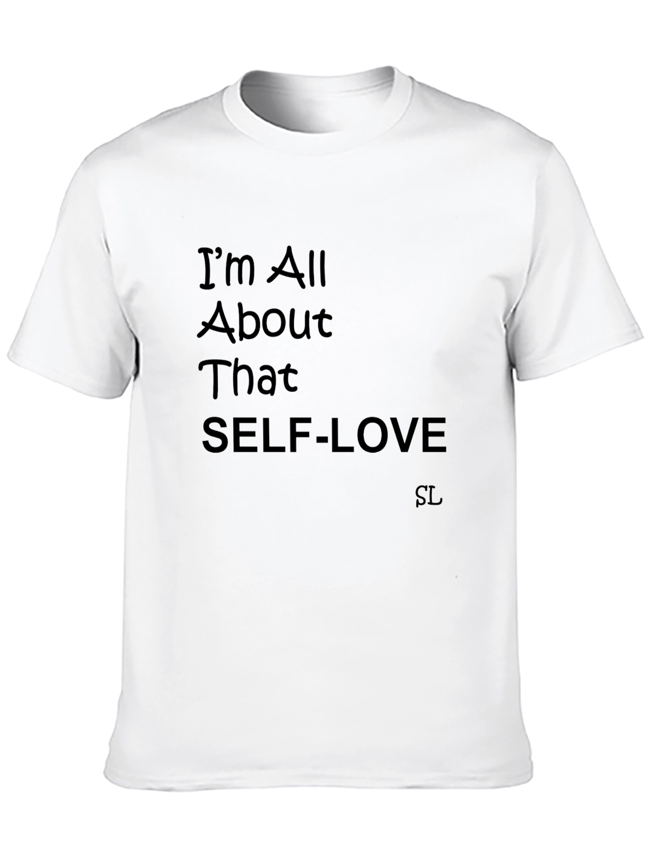Self-Love Black T-Shirt - Positive Message Tee