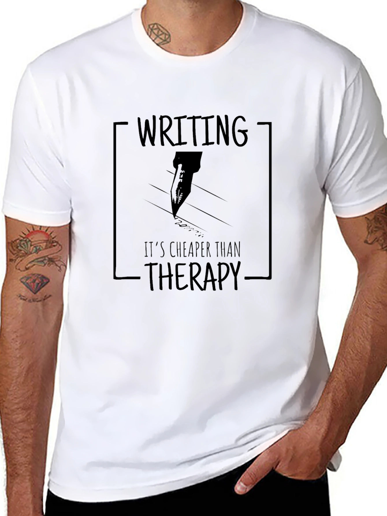 Writing is Cheaper Than Therapy T-Shirt