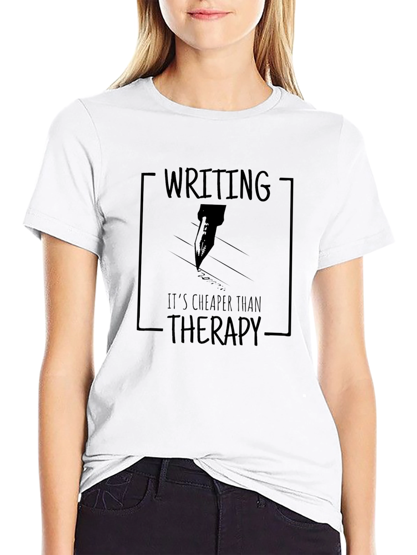 Writing is Cheaper Than Therapy T-Shirt