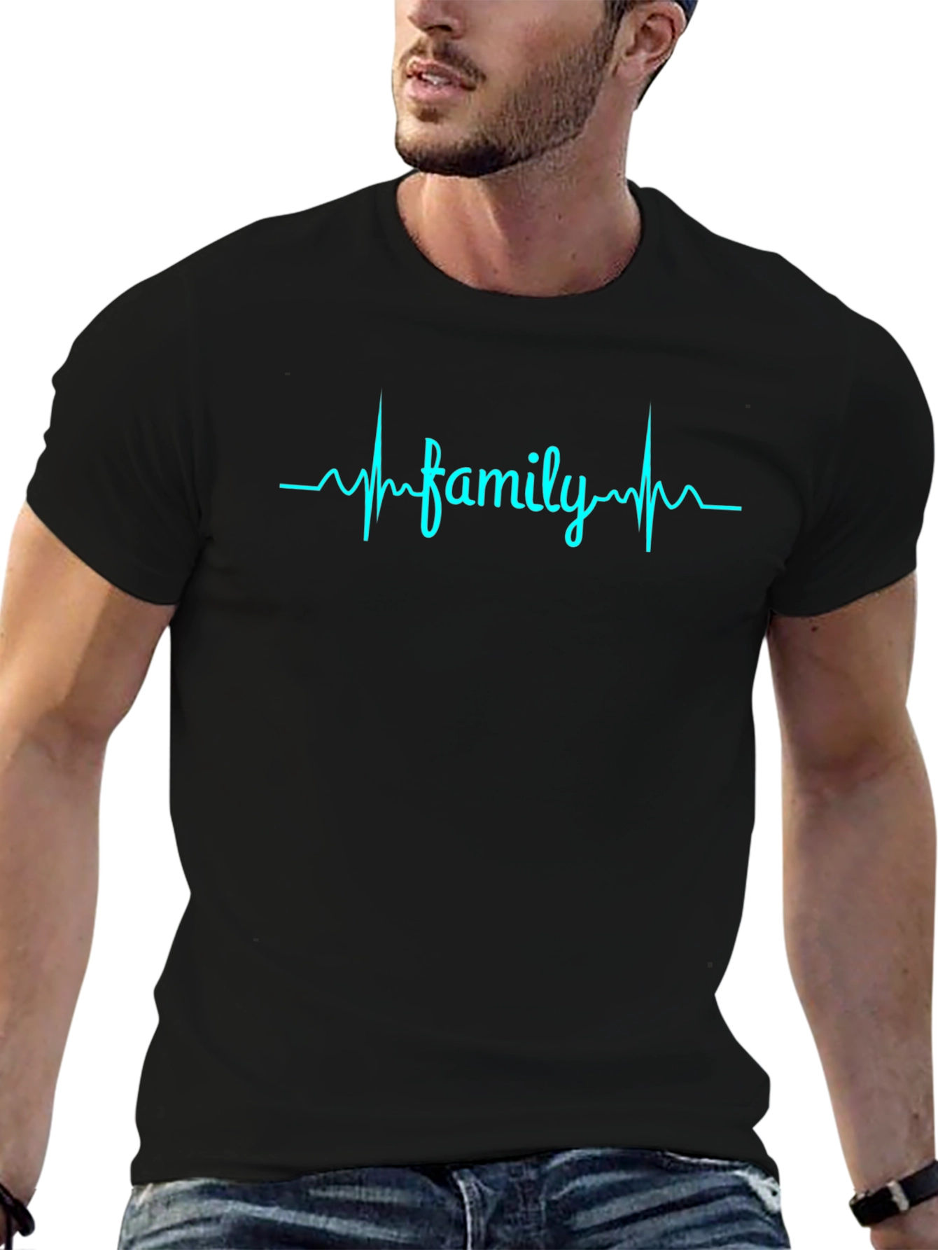 Family Heartbeat T-Shirt - Love & Connection