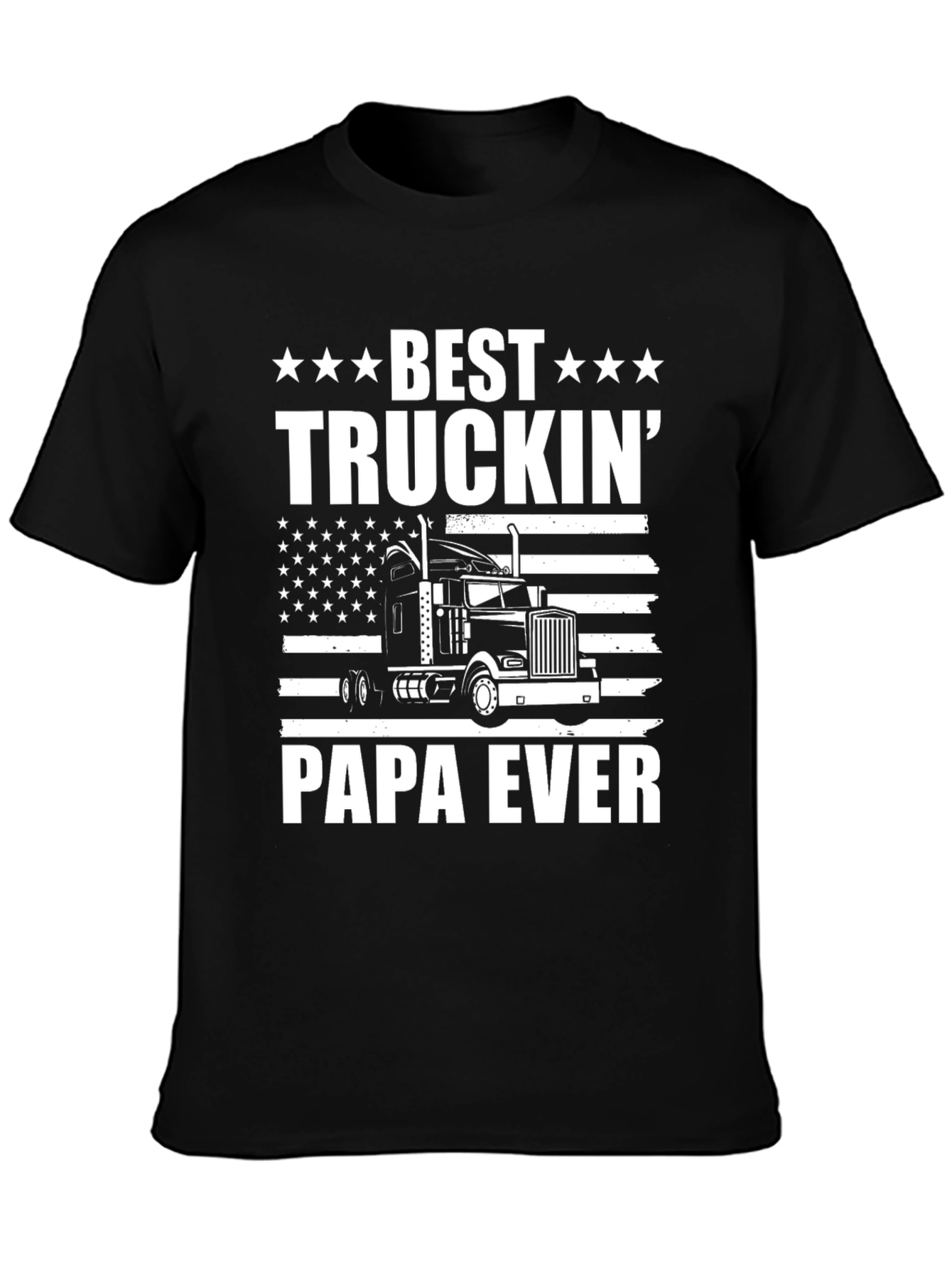 Best Truckin Papa Ever Graphic Tee