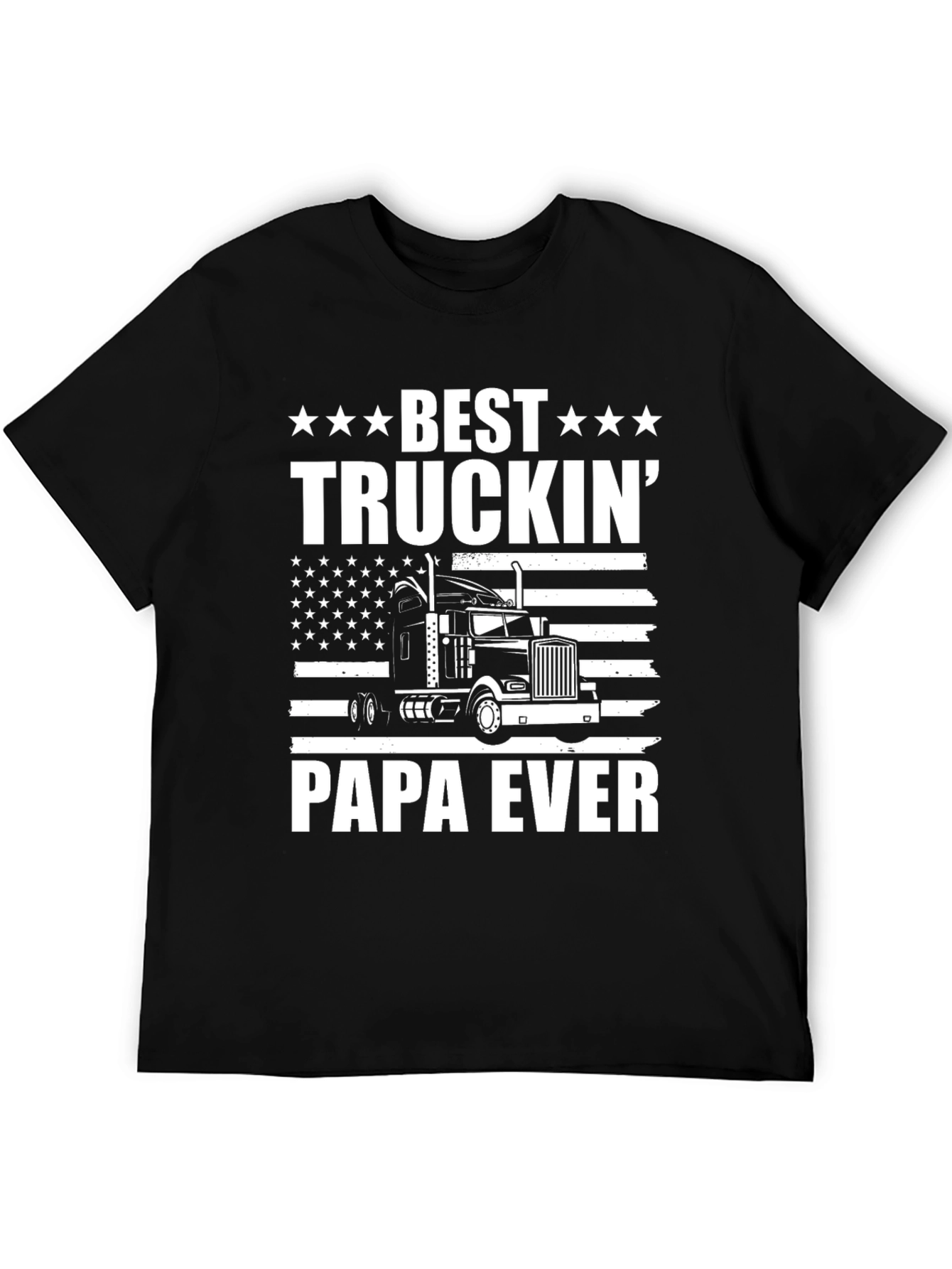 Best Truckin Papa Ever Graphic Tee