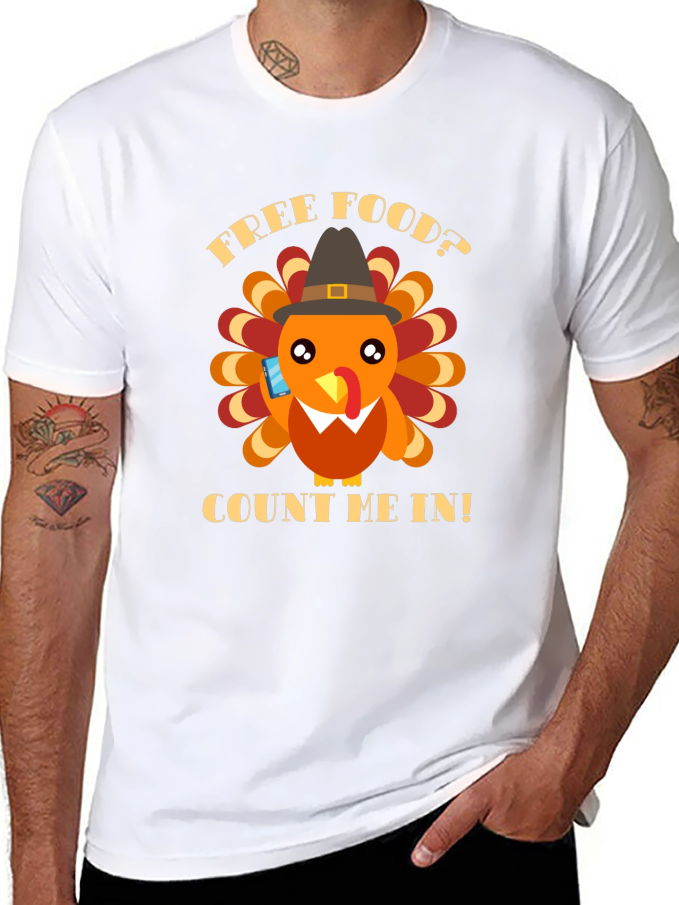 Thanksgiving Turkey T-Shirt - Free Food