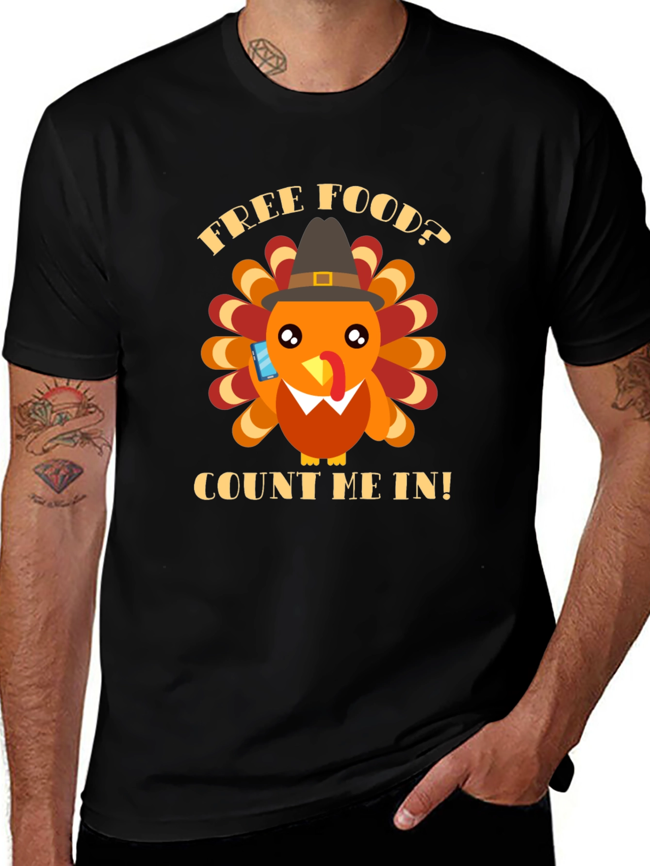 Thanksgiving Turkey T-Shirt - Free Food