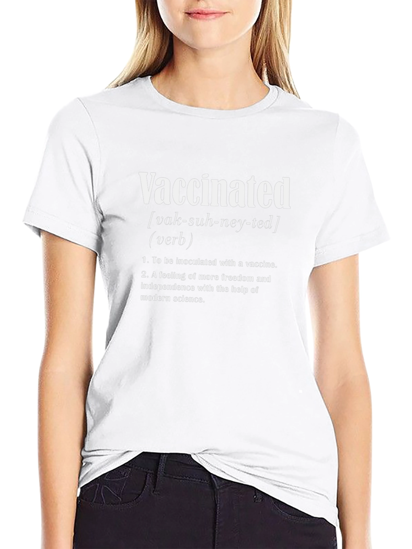 Vaccinated Definition Graphic T-Shirt