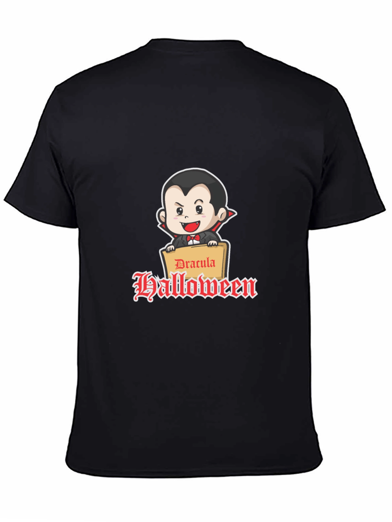 Dracula Halloween Graphic Tee - Classic Fit