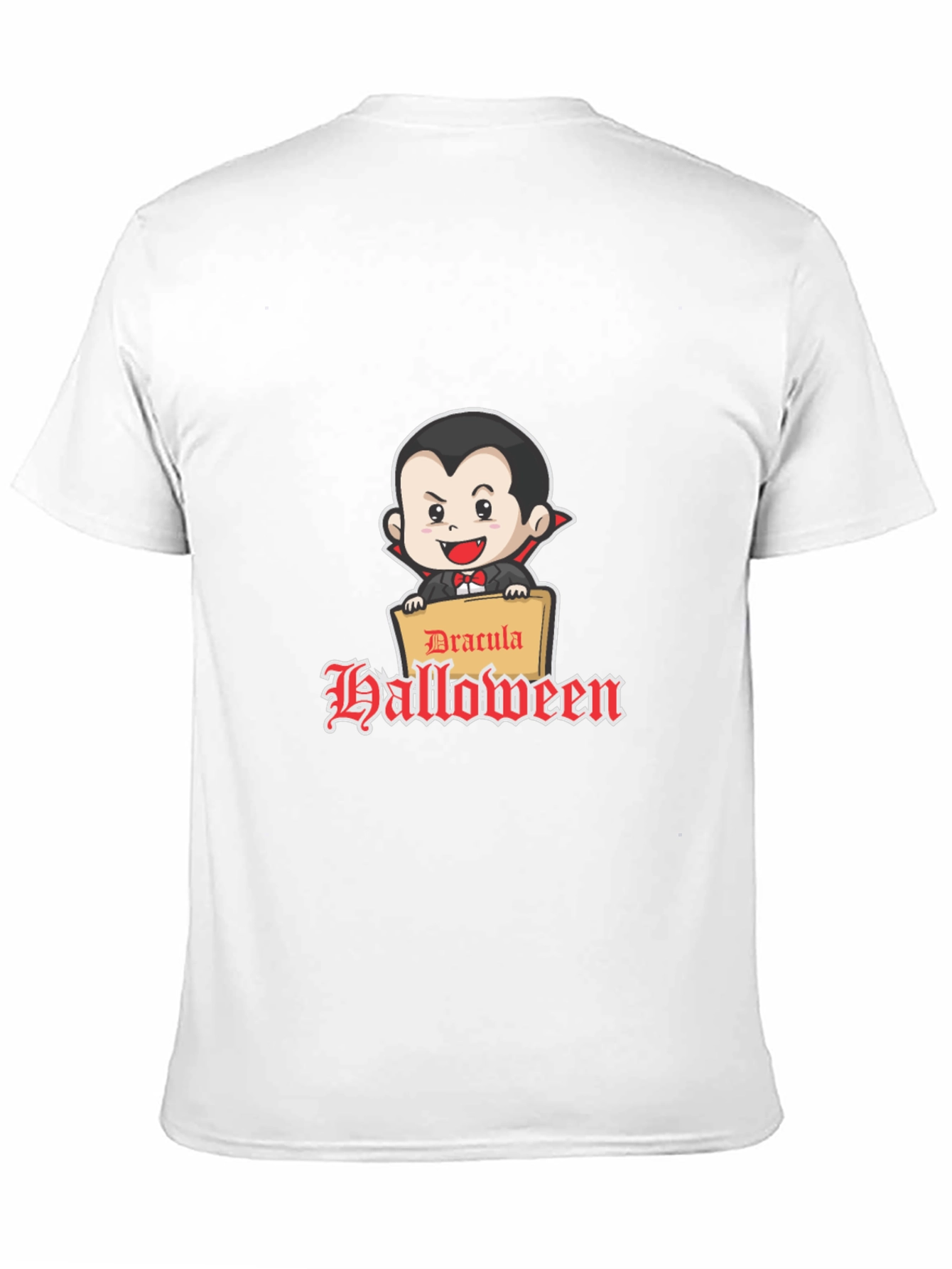 Dracula Halloween Graphic Tee - Classic Fit