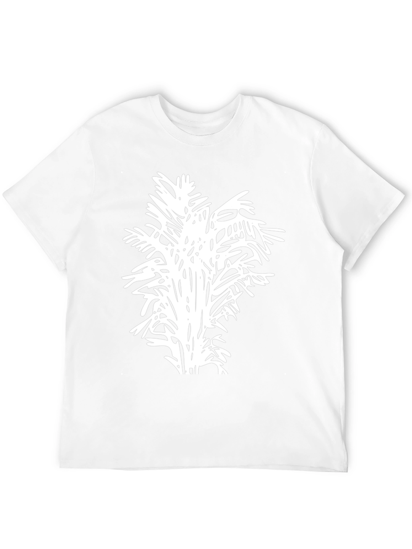 Abstract Tree Graphic Tee - Black