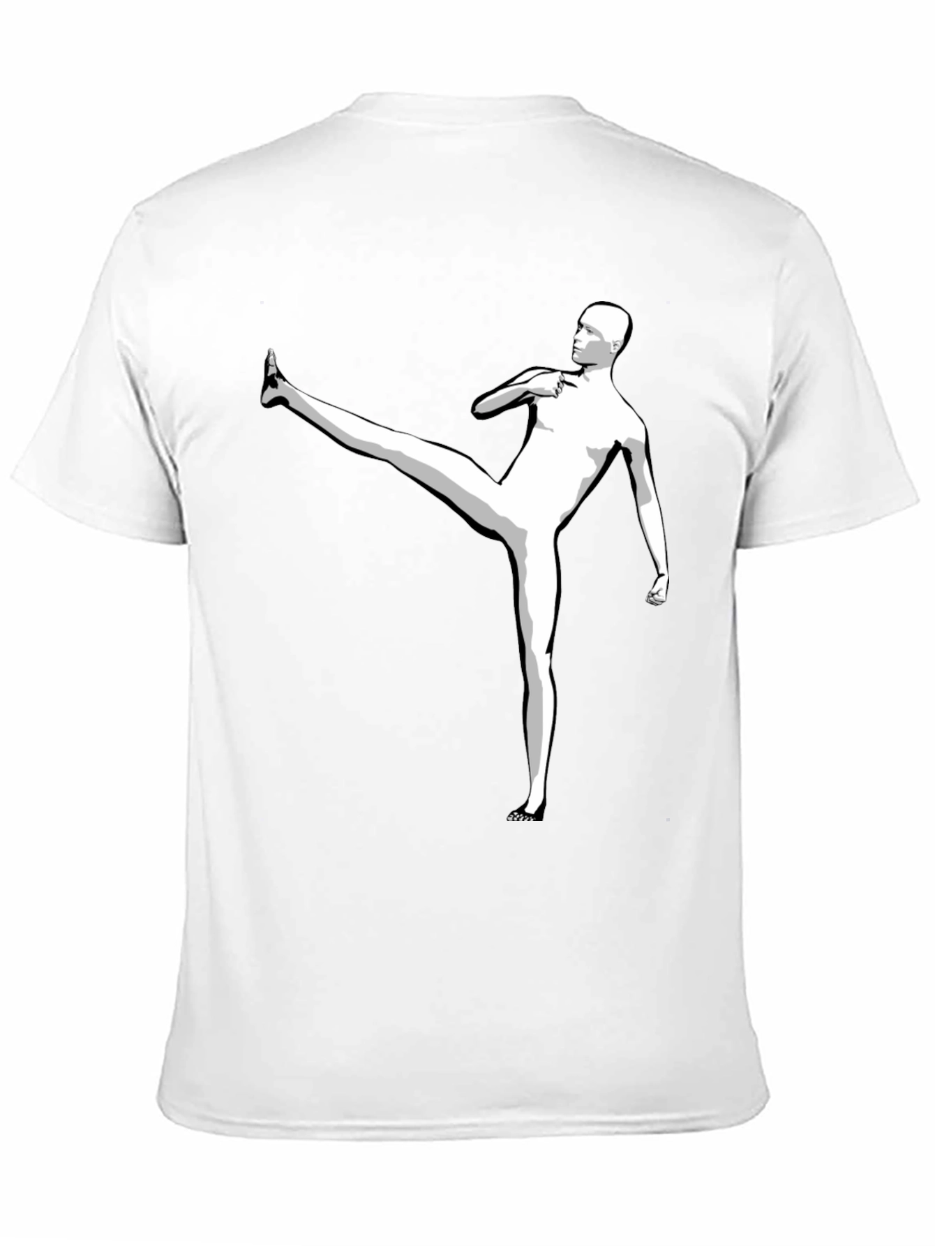 Martial Arts Graphic Tee - Black Cotton T-Shirt