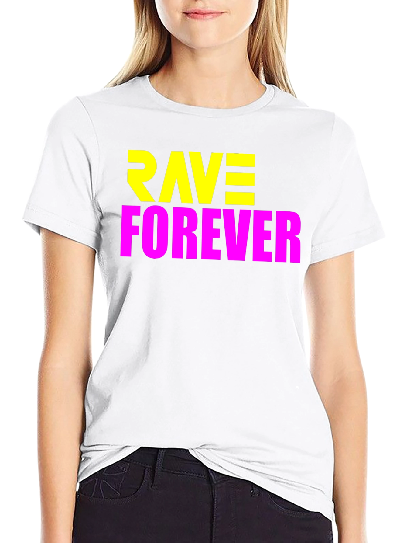 Rave Forever Graphic Tee - Bold Party T-Shirt