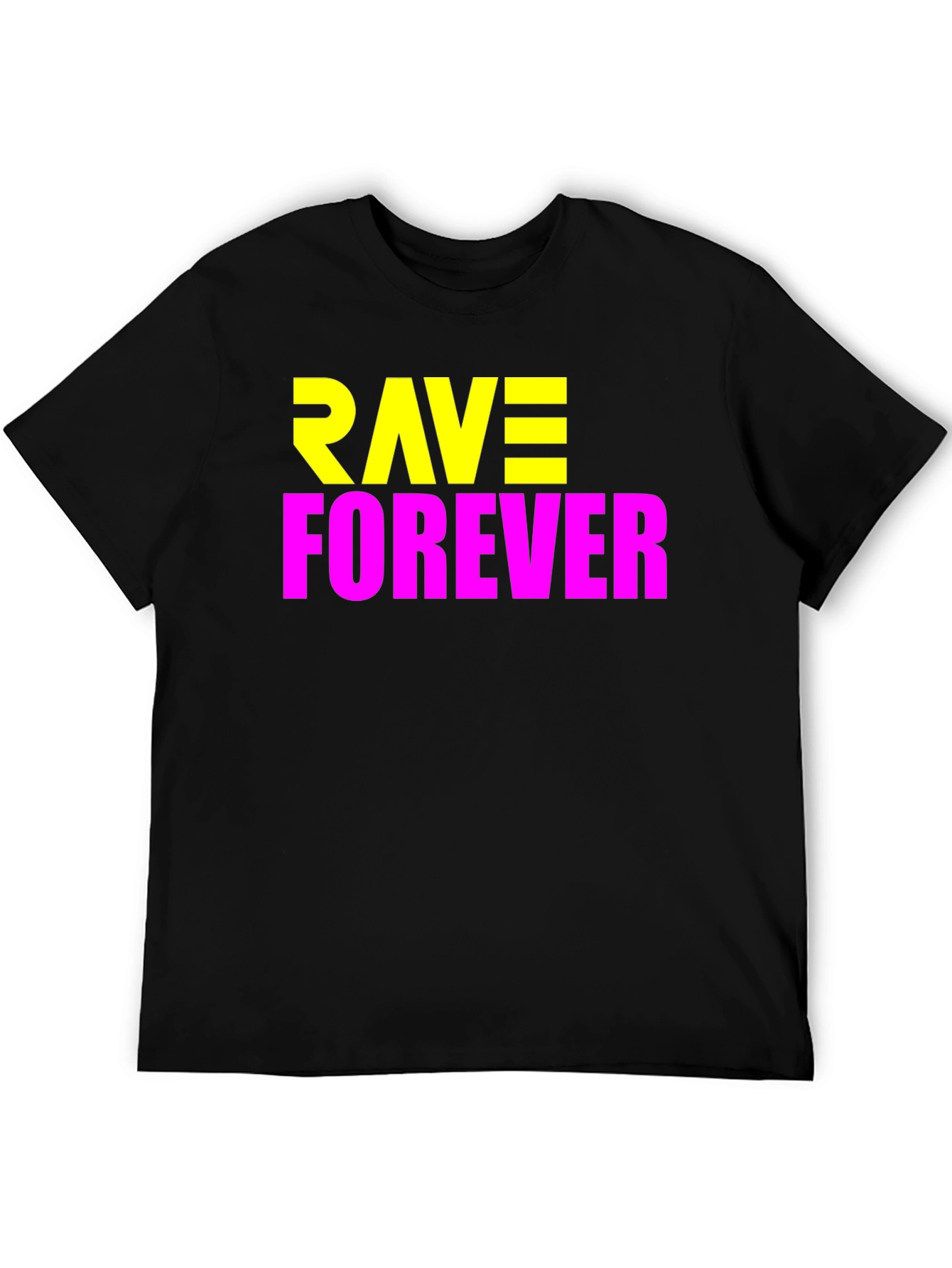 Rave Forever Graphic Tee - Bold Party T-Shirt