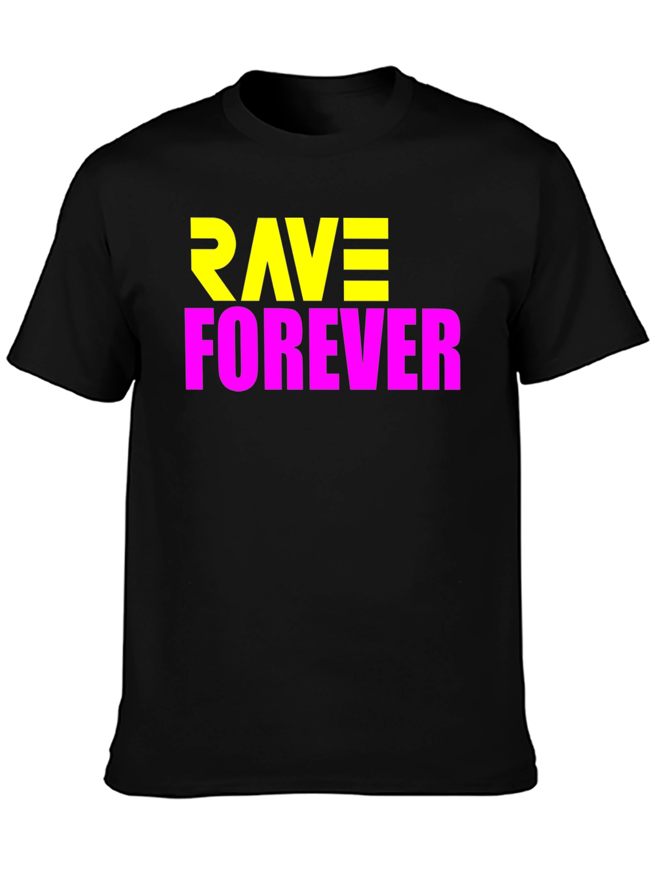 Rave Forever Graphic Tee - Bold Party T-Shirt