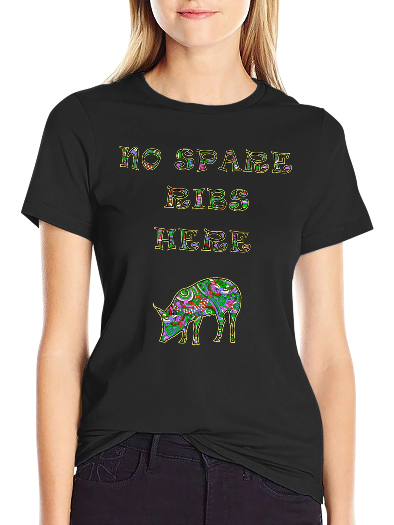 No Spare Ribs Here T-Shirt