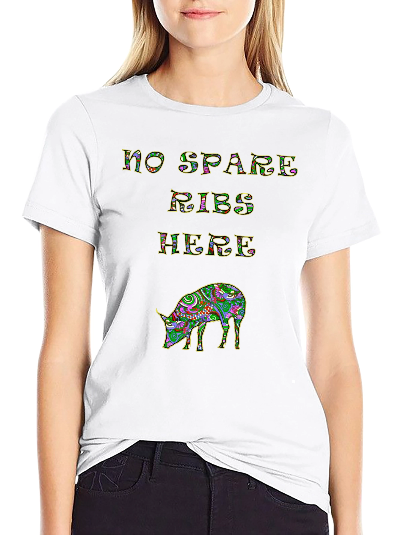No Spare Ribs Here T-Shirt