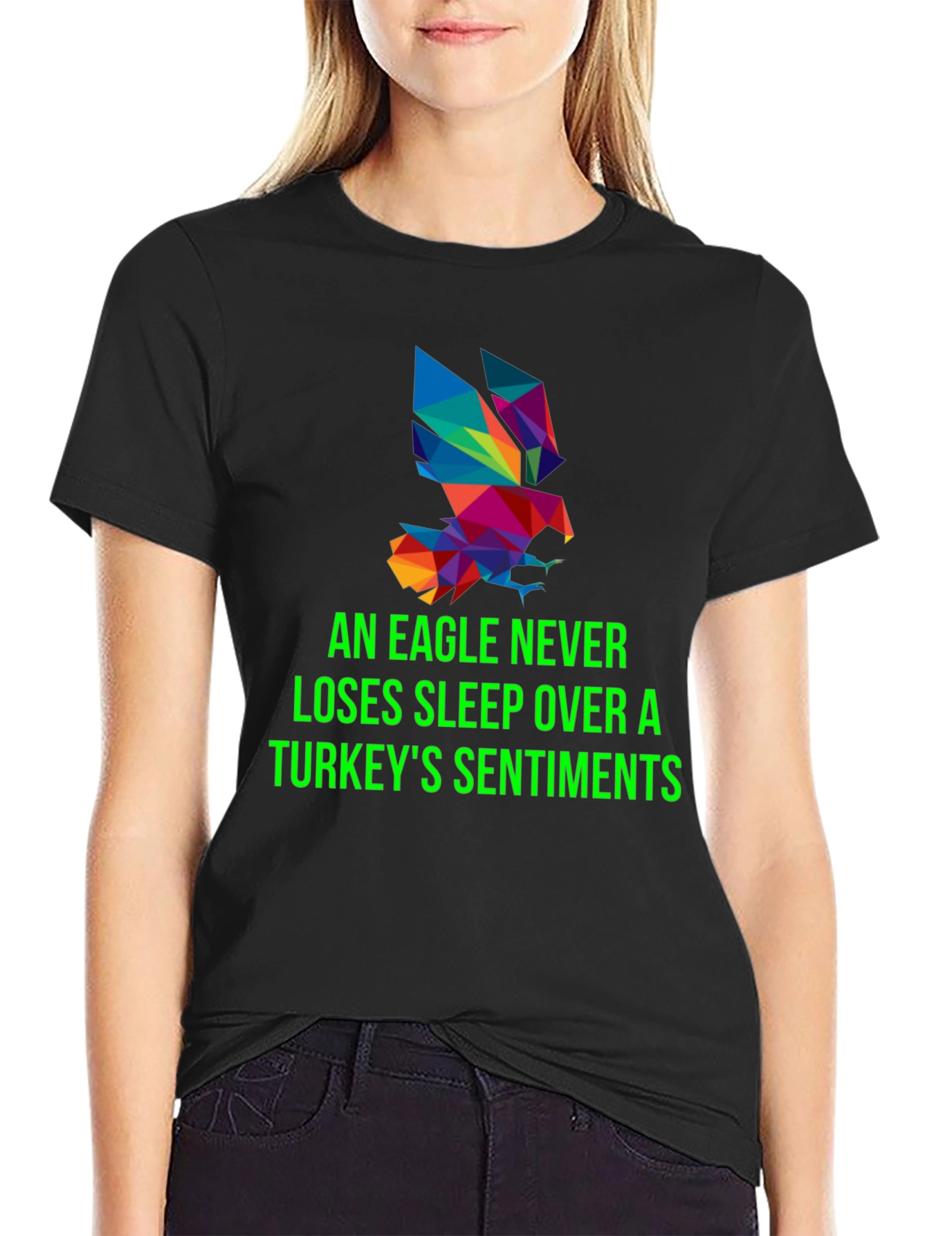 Eagle Never Loses Sleep Mens Graphic Tee