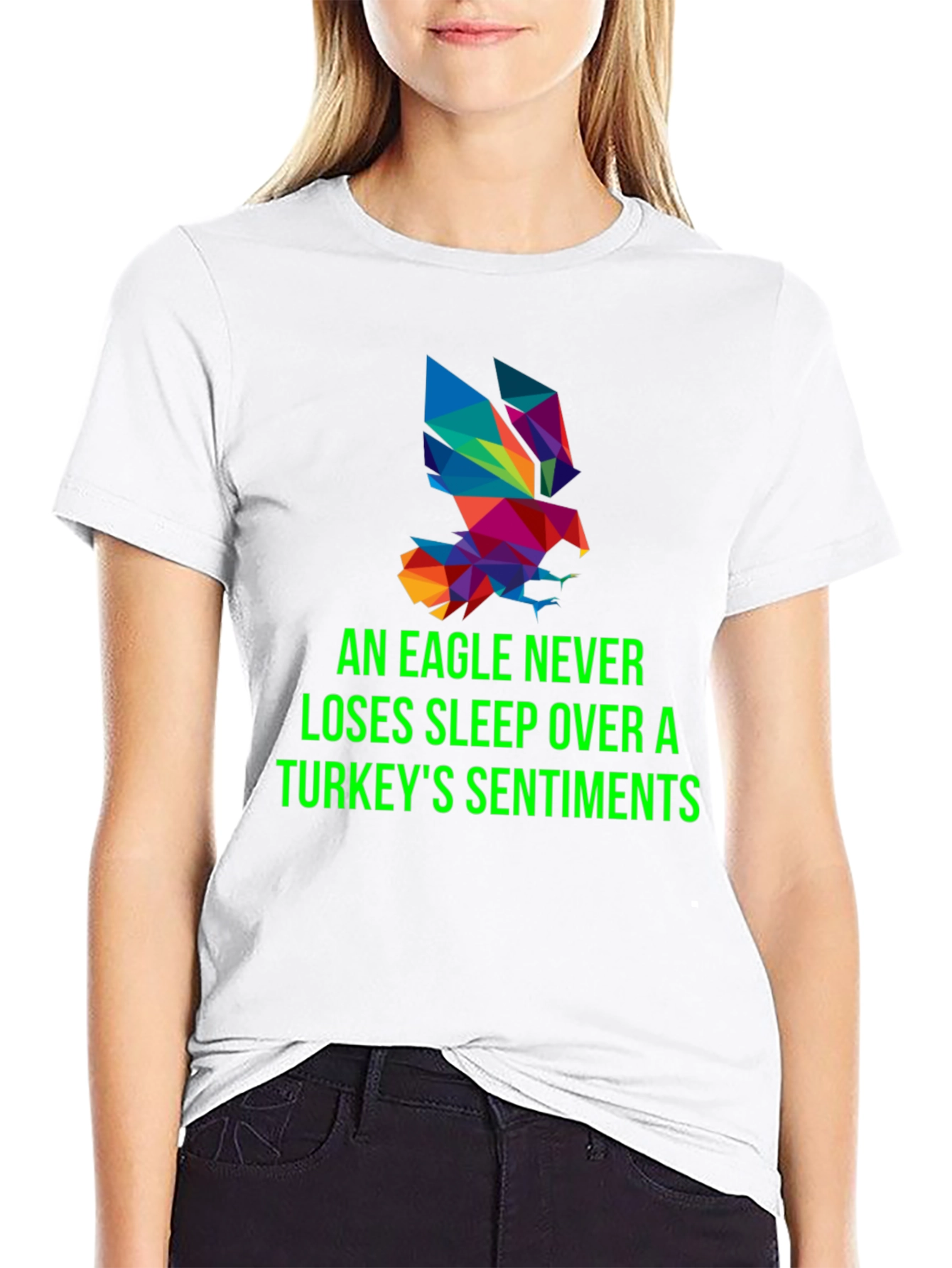 Eagle Never Loses Sleep Mens Graphic Tee