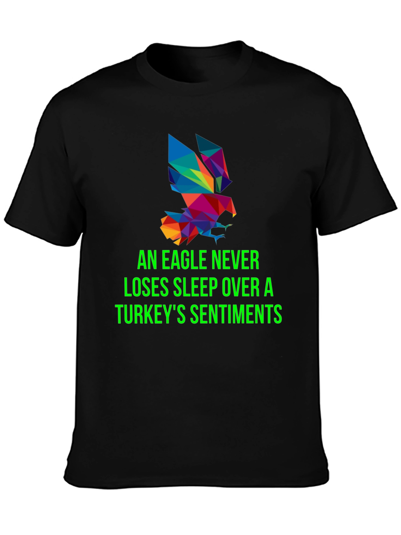 Eagle Never Loses Sleep Mens Graphic Tee
