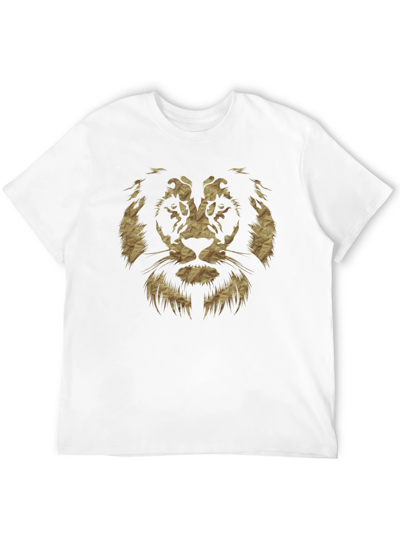 Lion Graphic Print Black Casual T-Shirt