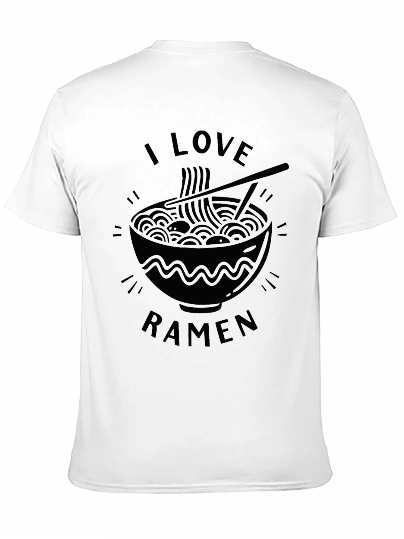 I Love Ramen Black T-Shirt
