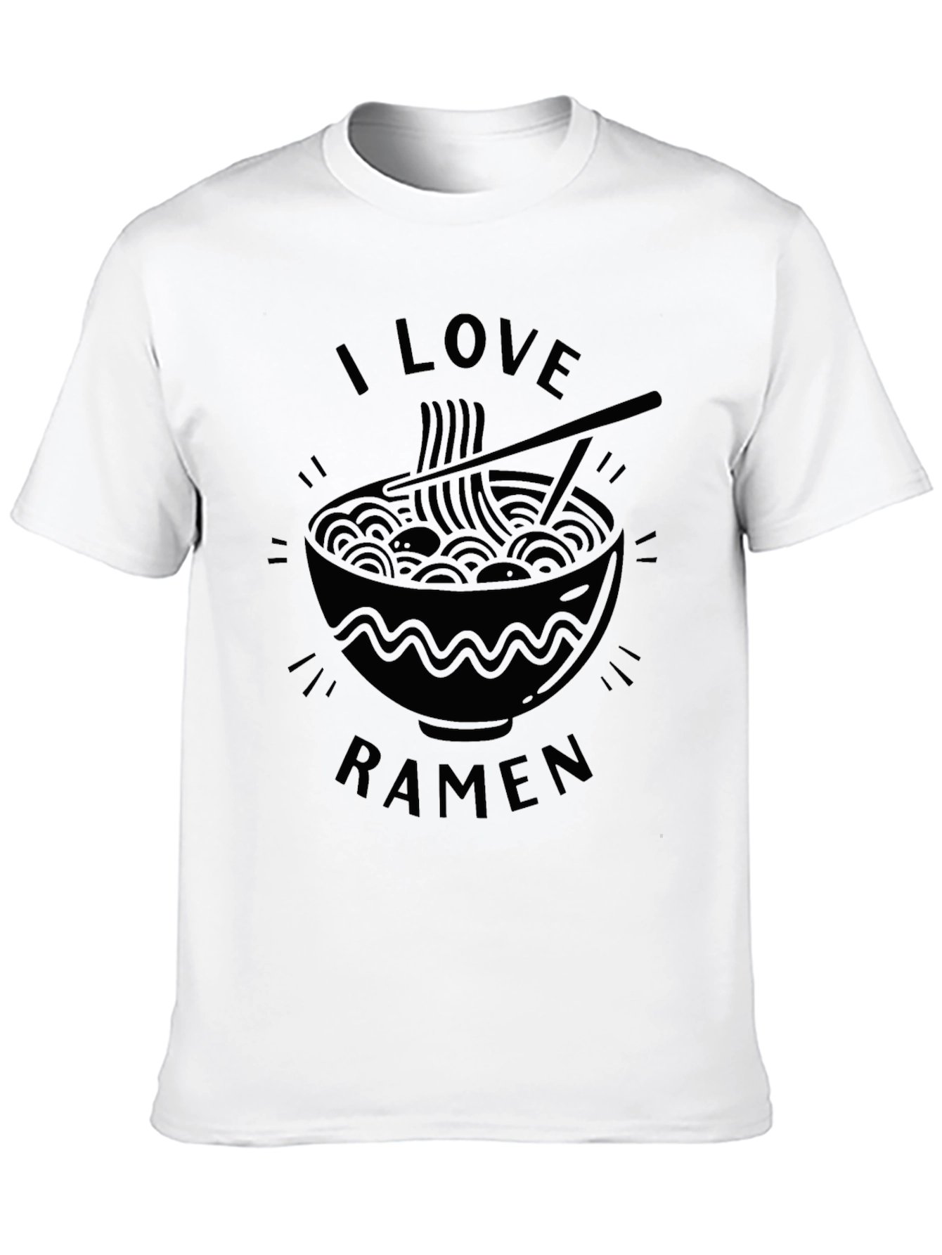 I Love Ramen Black T-Shirt