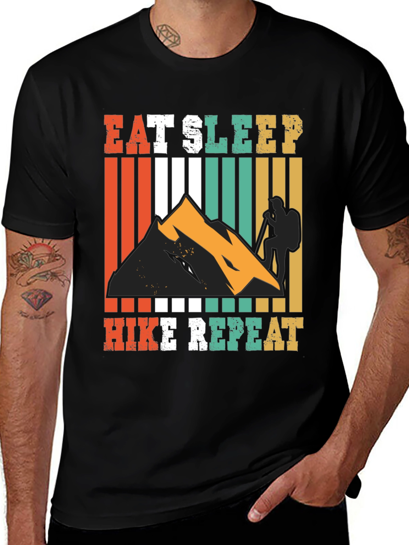 Eat Sleep Hike Repeat Graphic Tee