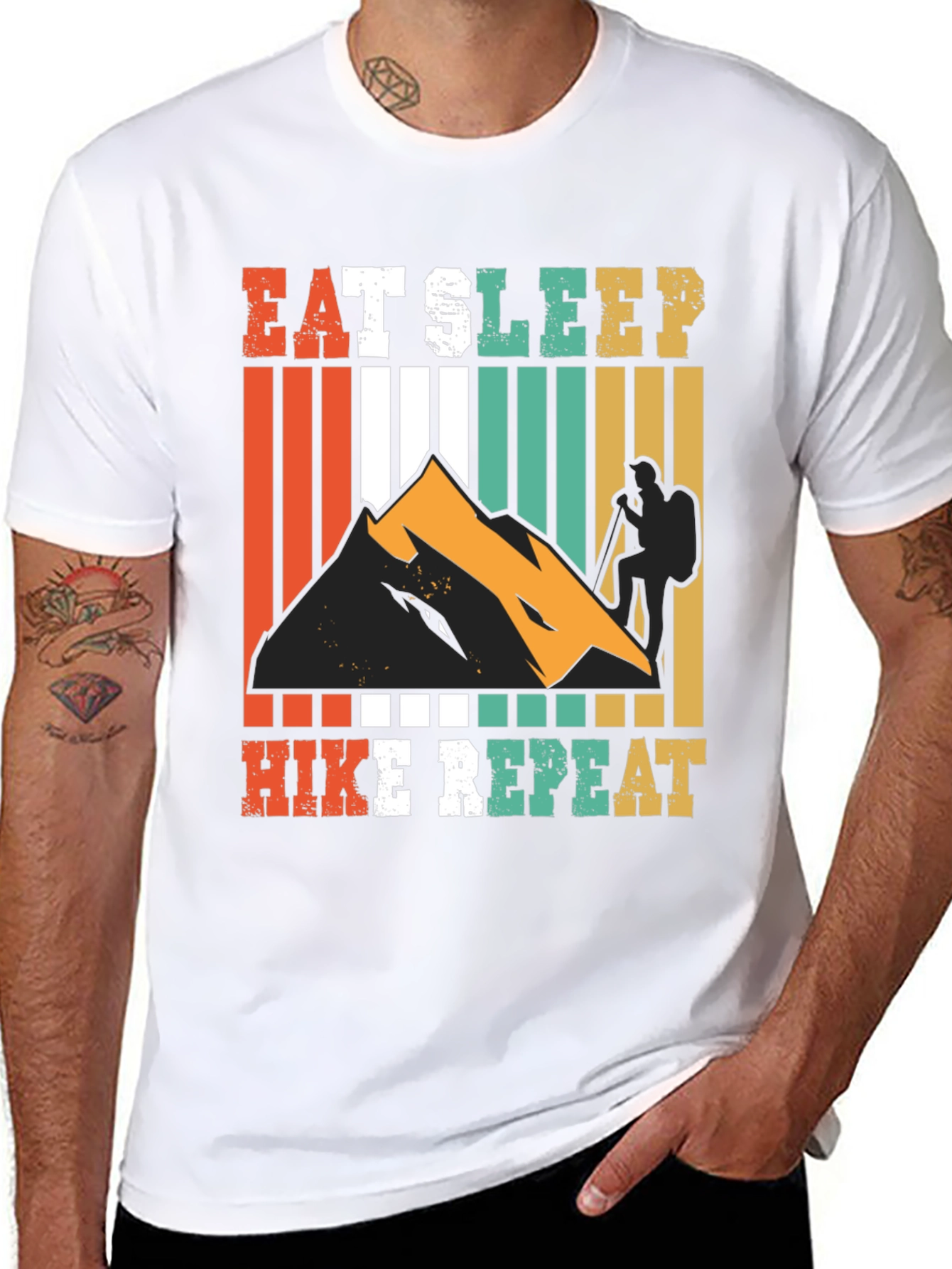 Eat Sleep Hike Repeat Graphic Tee