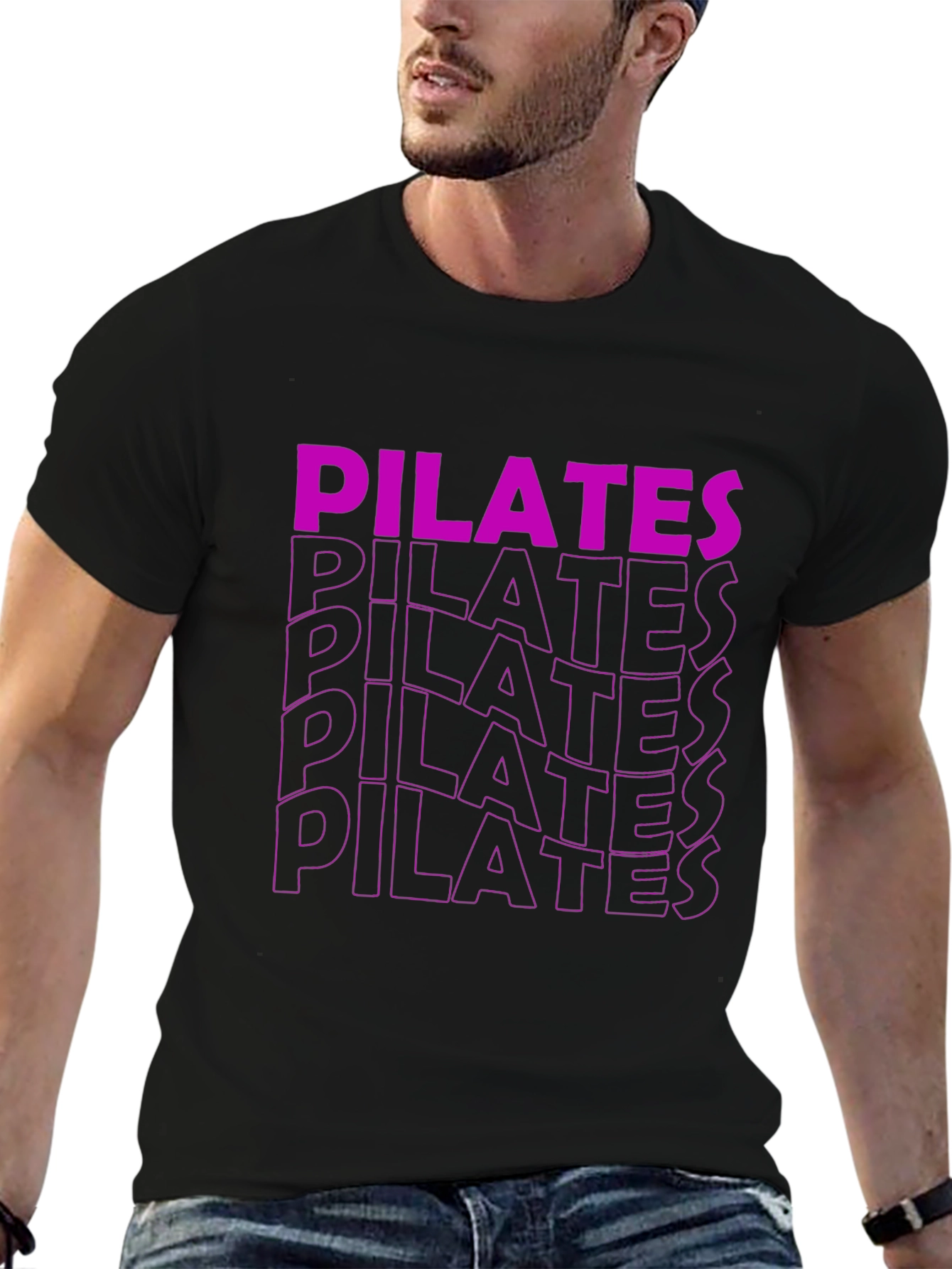 Pilates Graphic Tee - Black