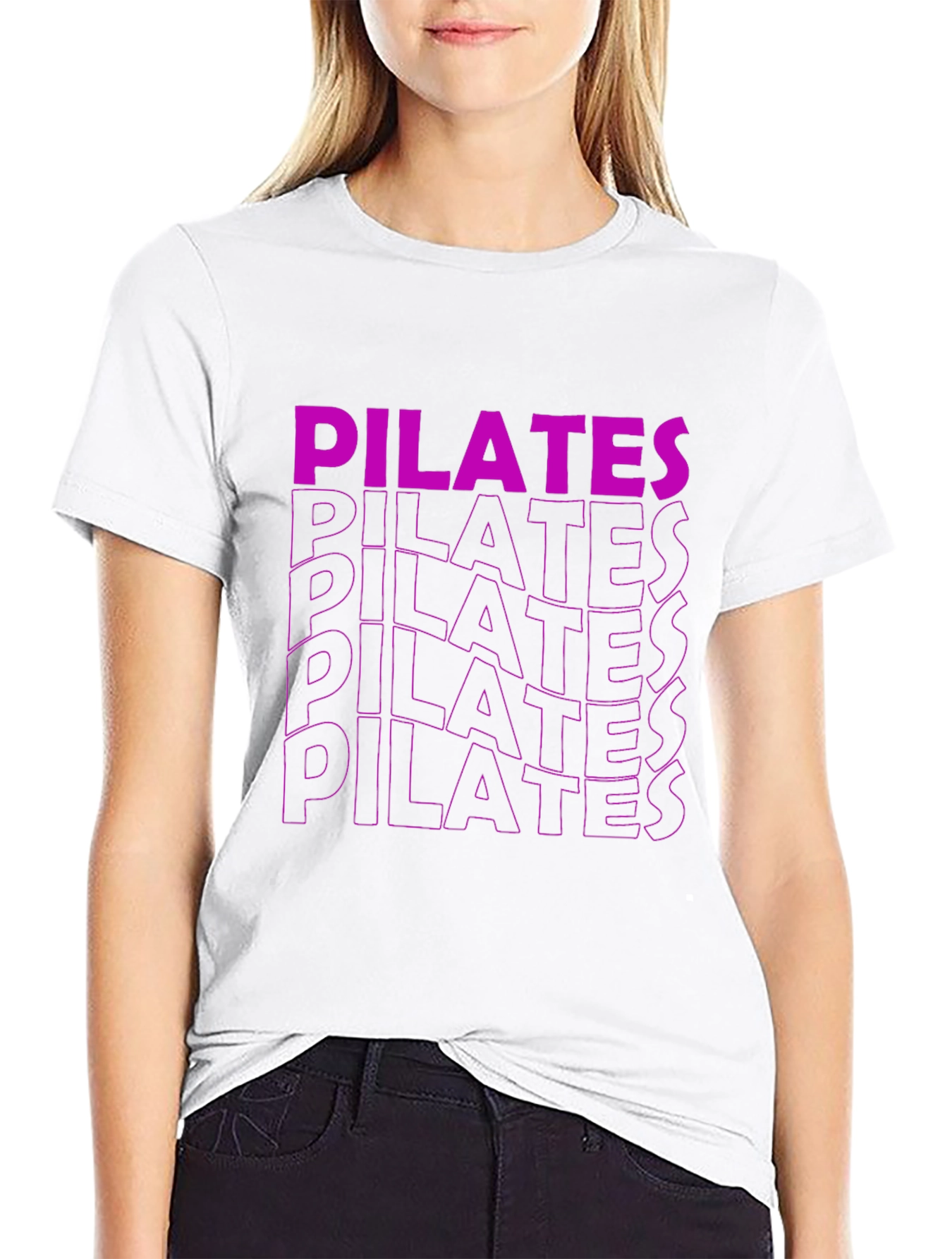 Pilates Graphic Tee - Black