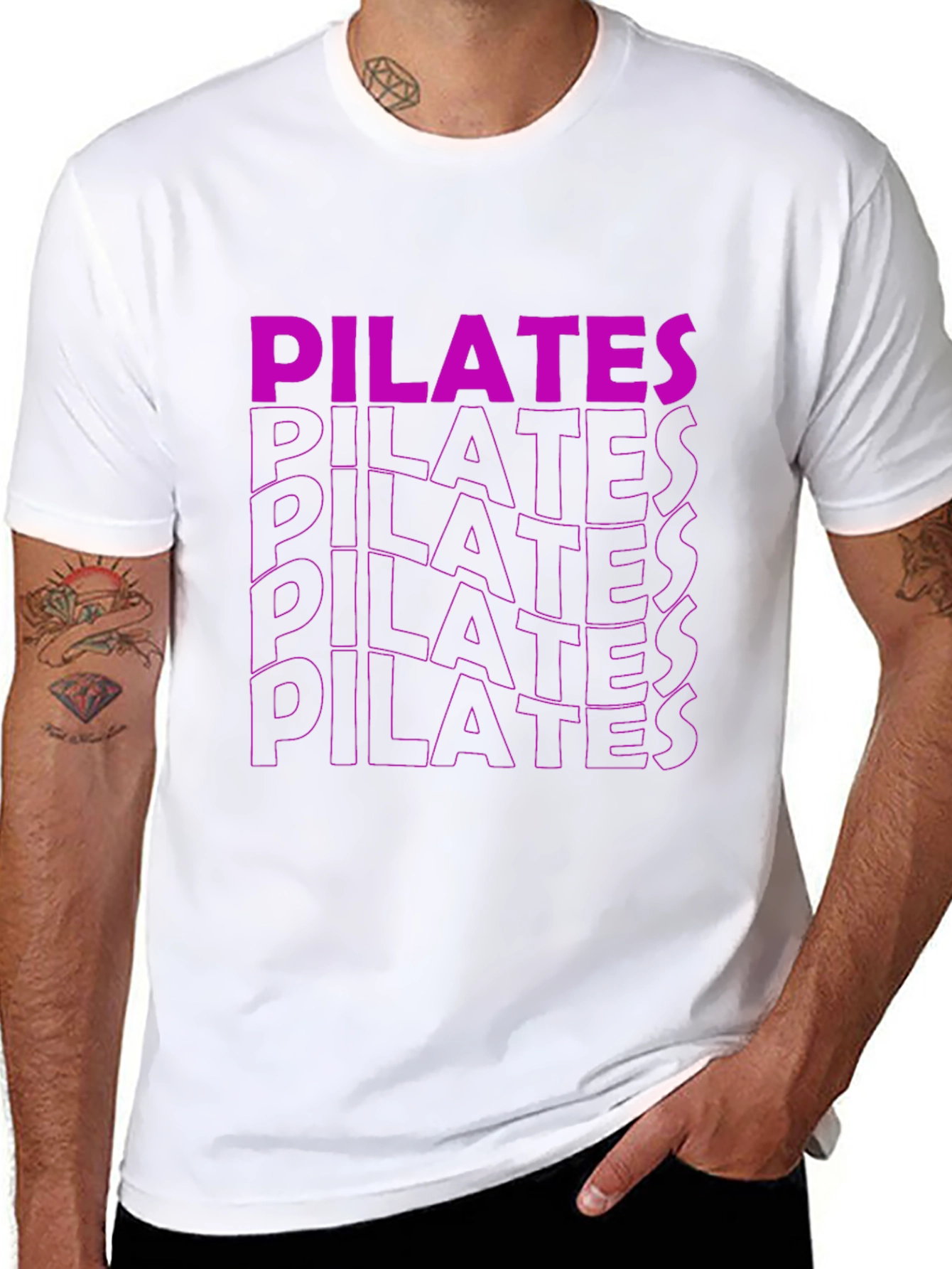 Pilates Graphic Tee - Black