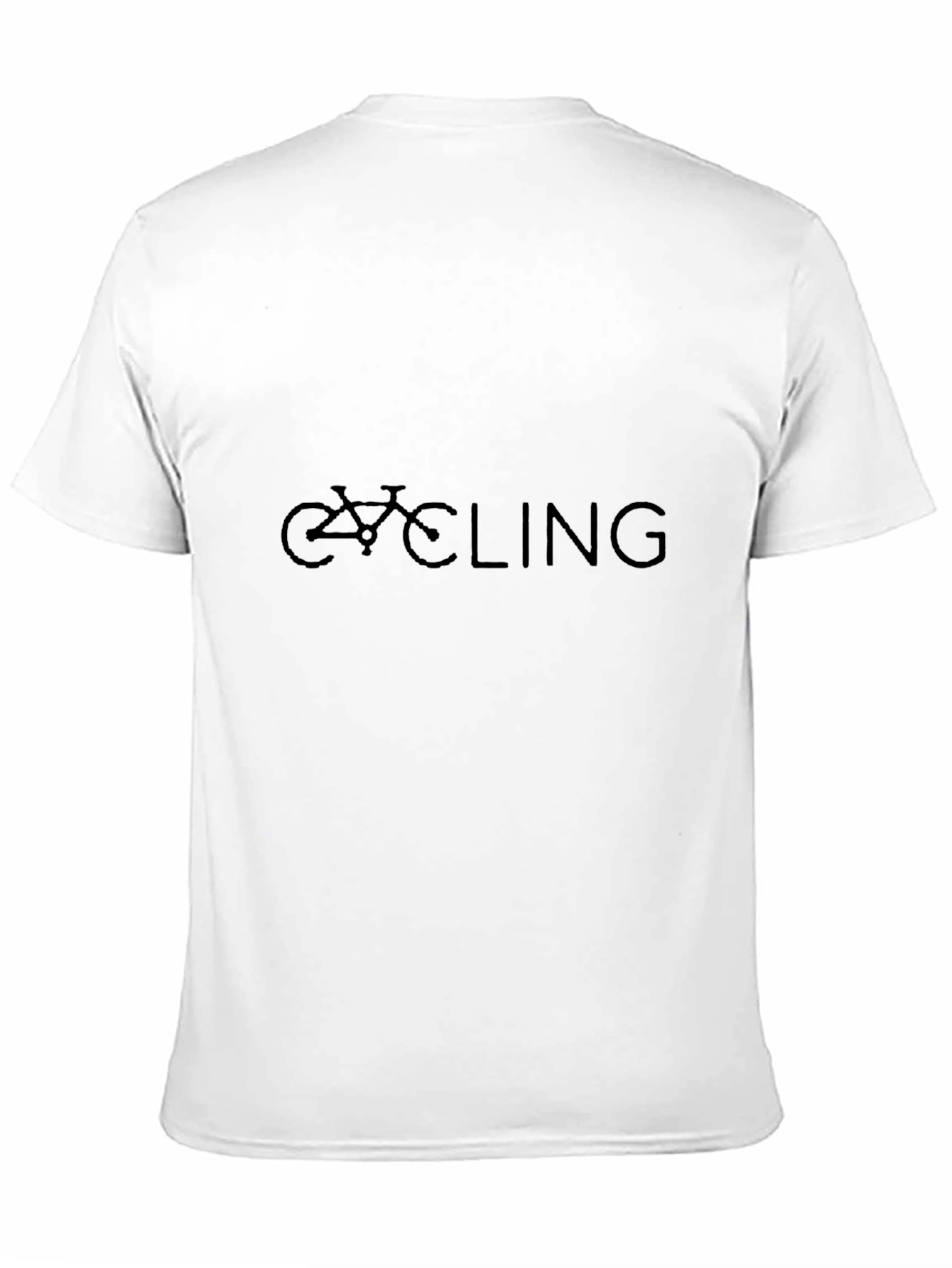 Cycling Graphic Tee - Black Casual