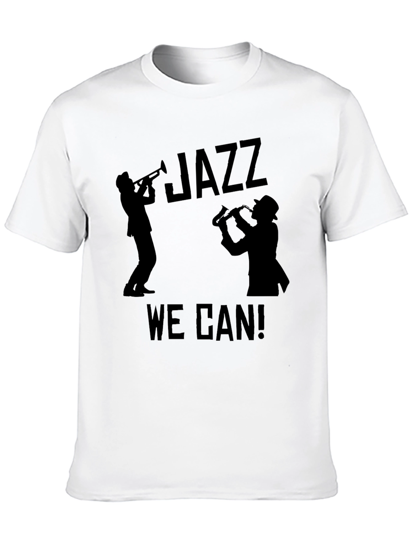Jazz We Can! Graphic Print Tee - Black