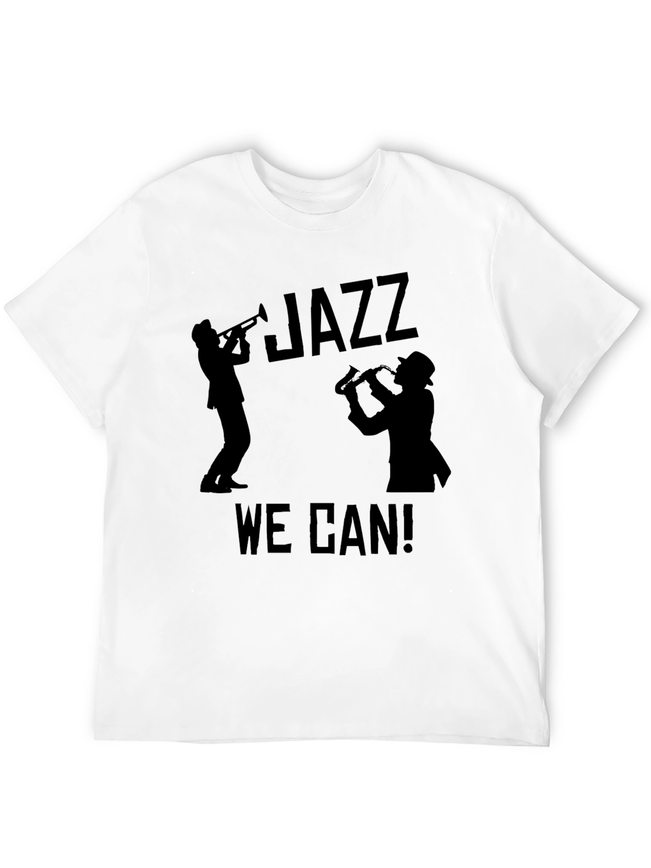 Jazz We Can! Graphic Print Tee - Black